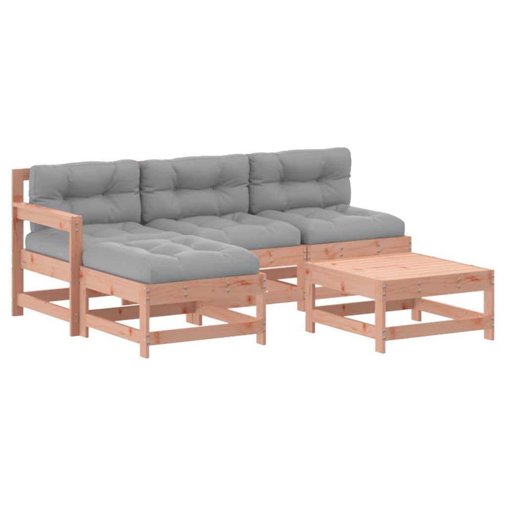vidaXL Gartenlounge-Set 5-tlg. Garten-Lounge-Set mit Kissen günstig online kaufen
