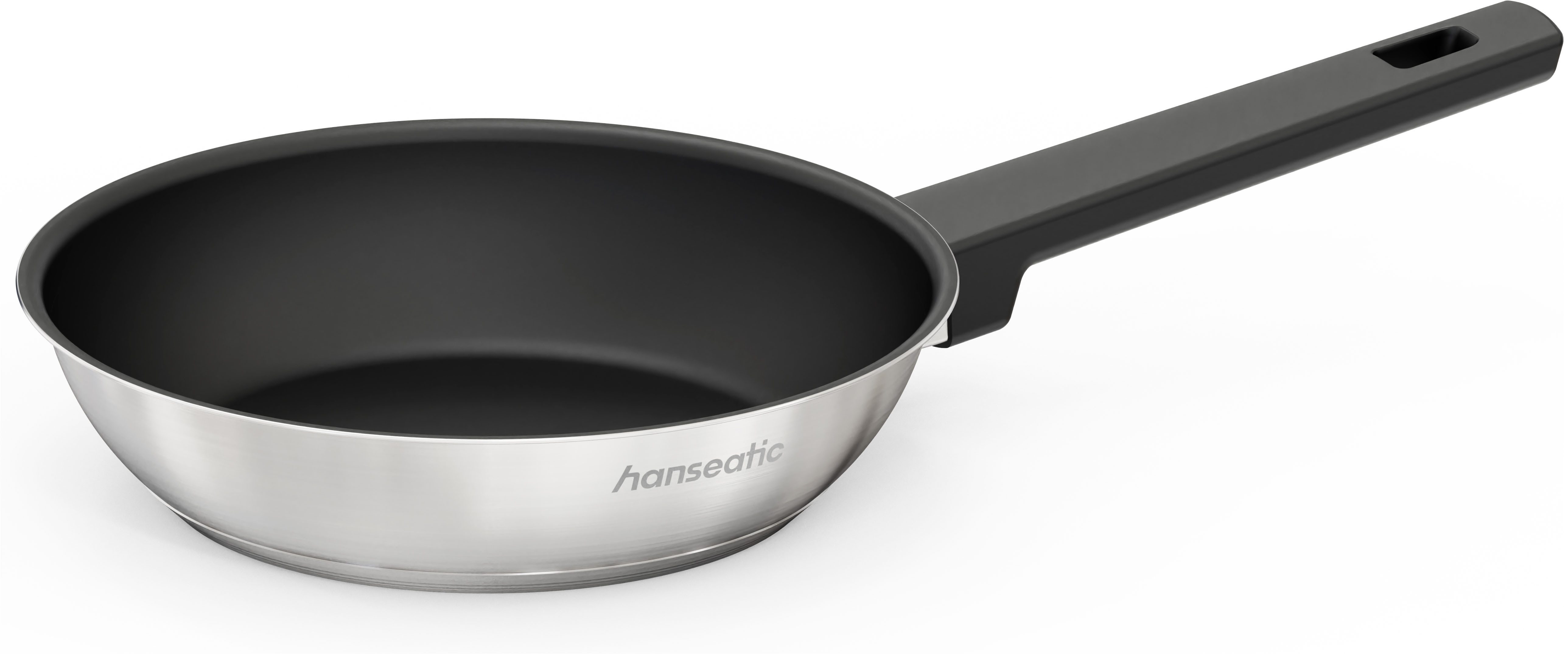 Hanseatic Bratpfanne SMART, Edelstahl 18/10 (1-tlg), Pfanne mit Antihaftbeschichtung, für alle Herdarten, inkl. Induktion