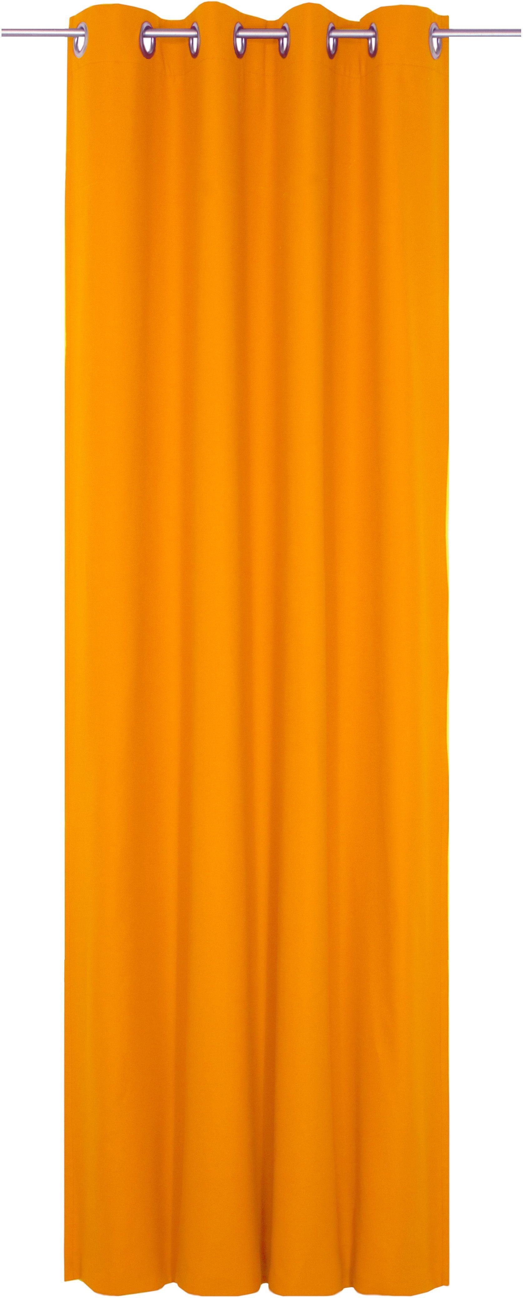 1-lagig Wirth, Vorhang WirthNatur, St), orange (1 blickdicht, Ösen