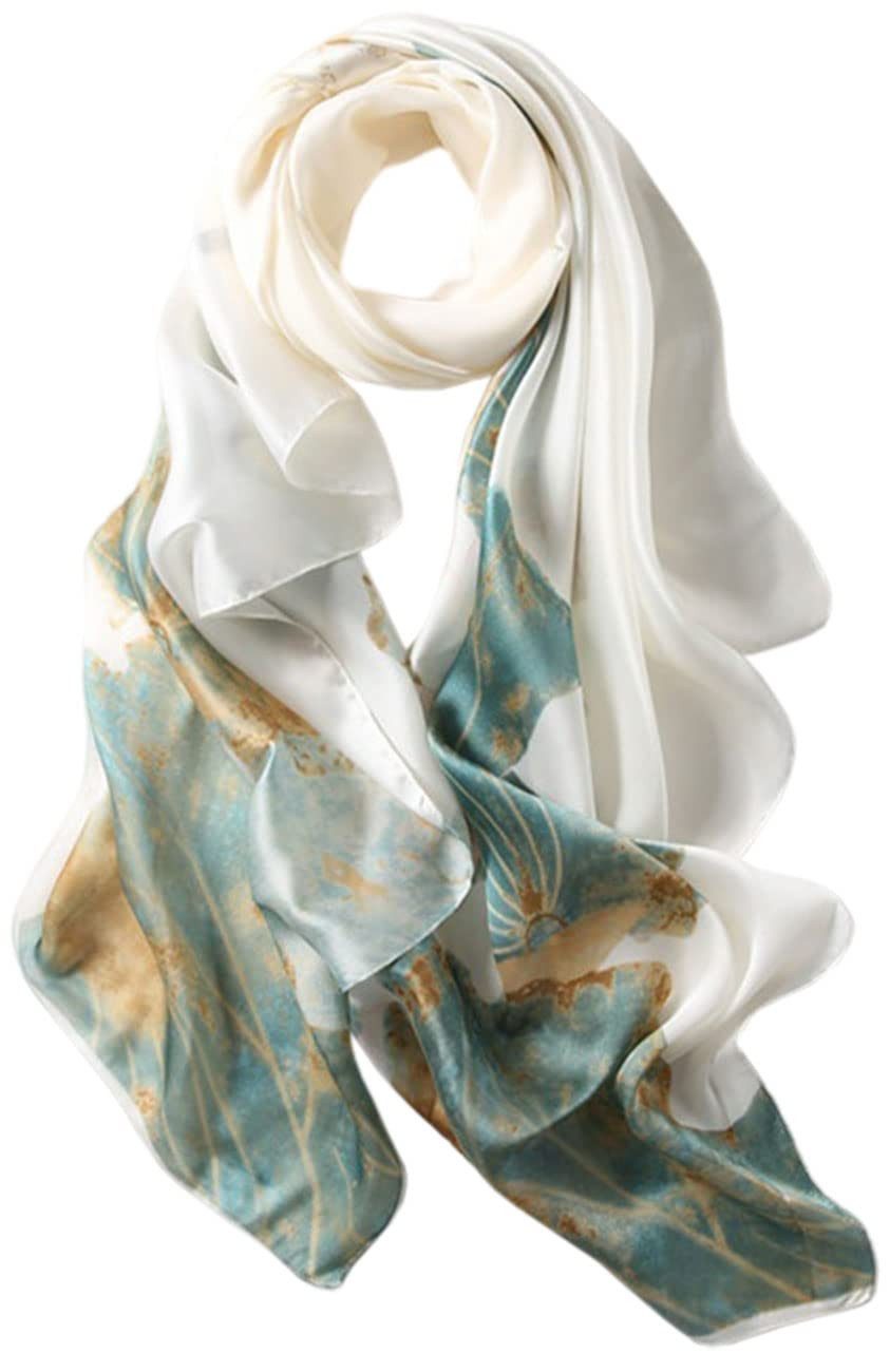 Bextsrack Modeschal Blumen Modeschal Elegante Stola, Damen Schal, Glatt und weich