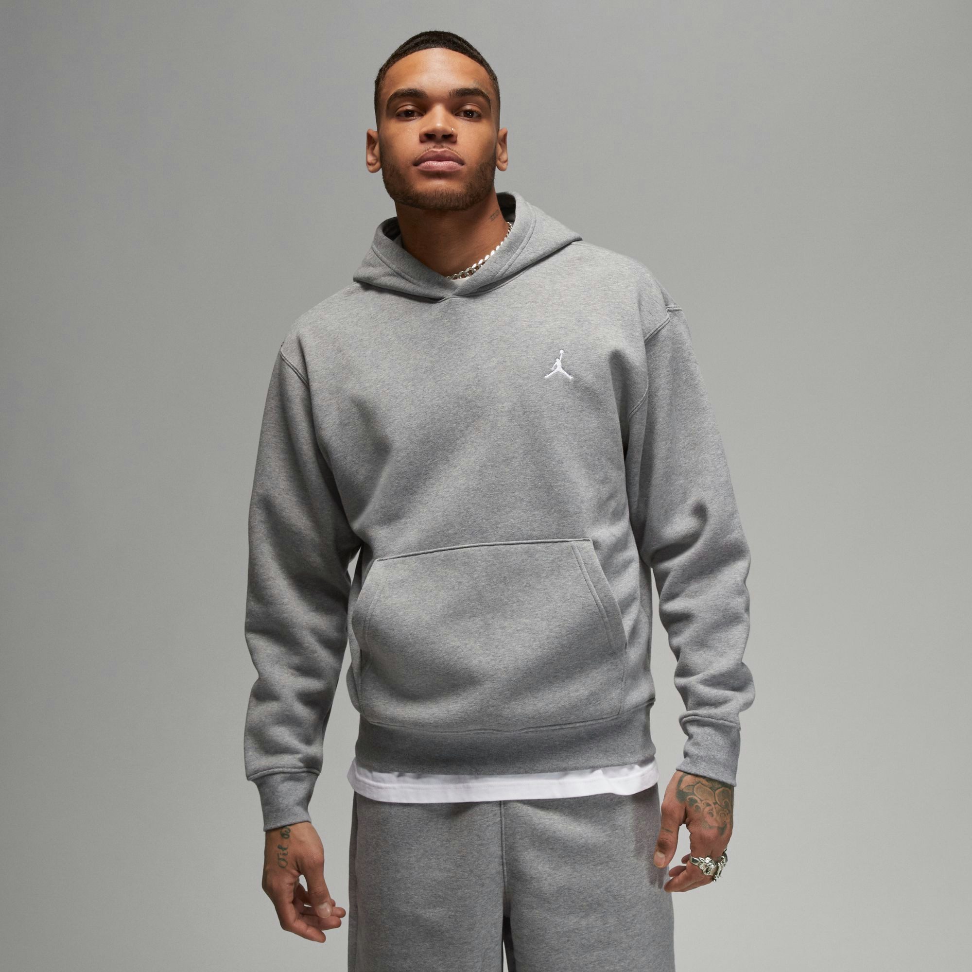 Nike Kapuzenpullover Jordan Brooklyn Fleece - Herren Hoodie - Carbon Heathe günstig online kaufen