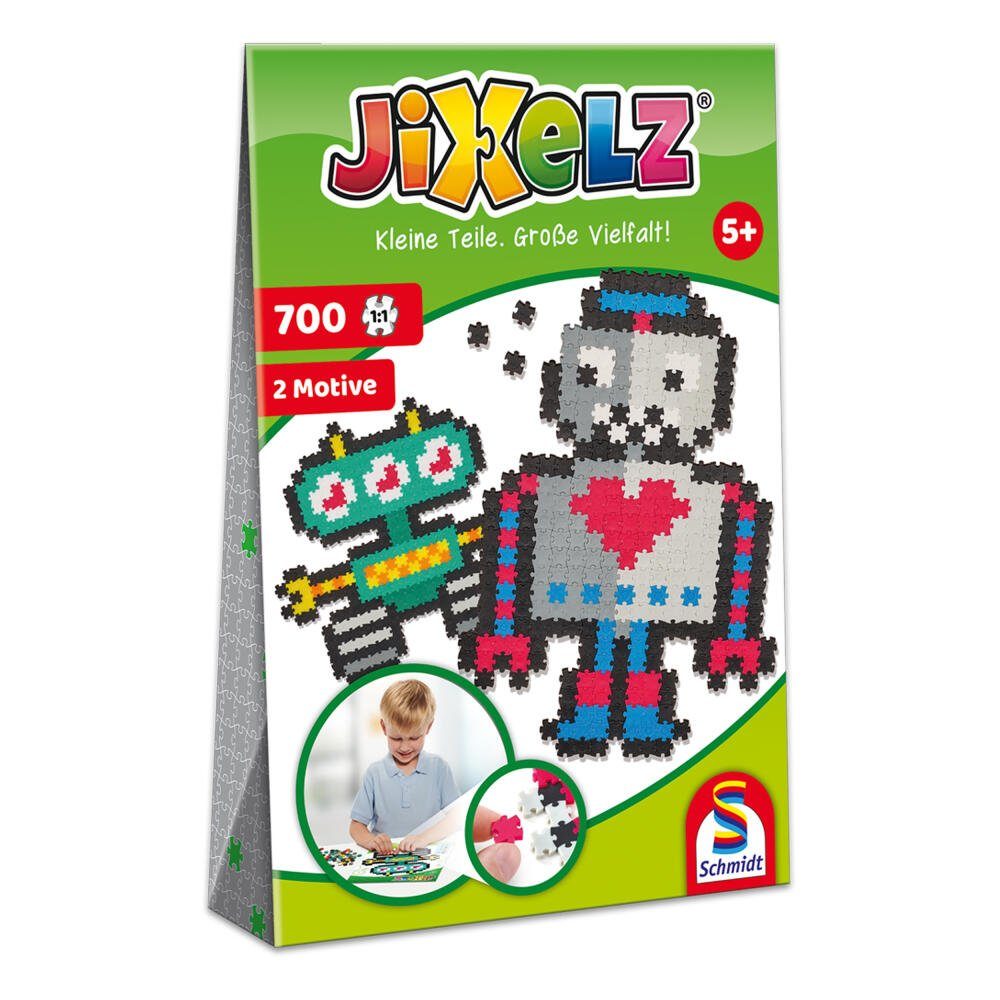 Schmidt Spiele Puzzle Jixels Roboter, 700 Puzzleteile