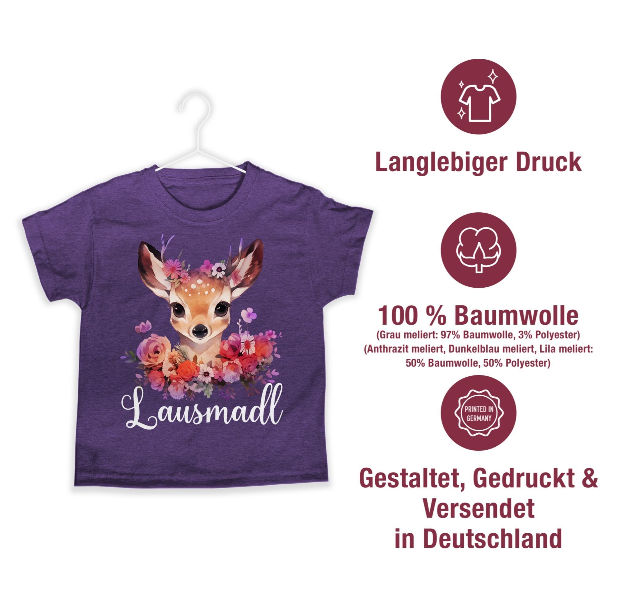 Shirtracer T-Shirt Lausmadl Lausmadel Lausdrindl Lausmädchen (1-tlg) Mode für Oktoberfest Kinder Outfit – Bild 5 von 5