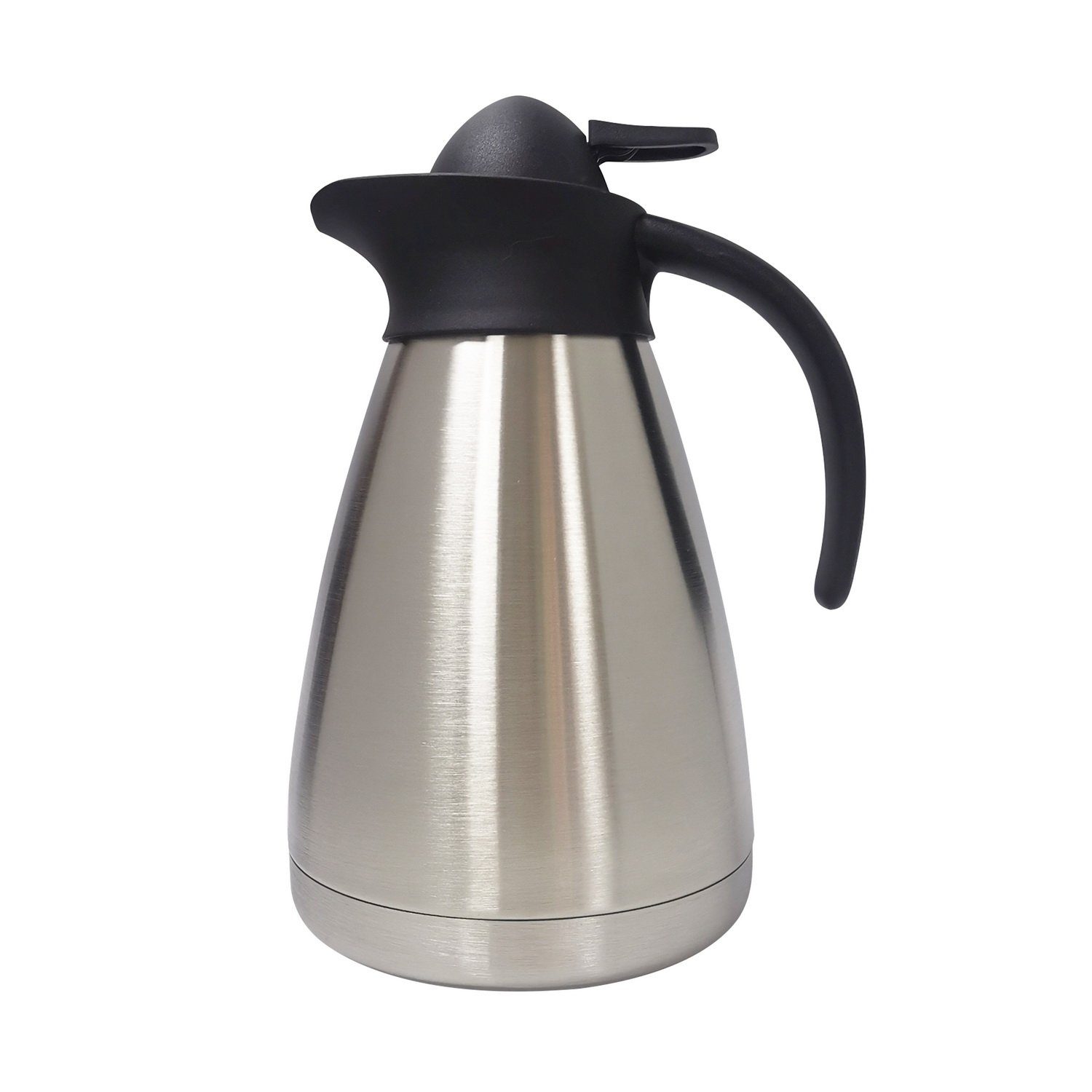 Michelino Isolierkanne Edelstahl Thermokanne Kaffeekanne Teekanne, 1 l, doppelwandige Isolierung