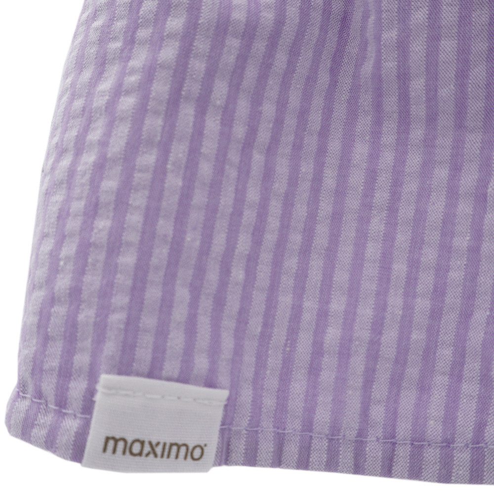 MAXIMO Schiebermütze (1-St) zum Binden, Seersucker, Nackenschutz, Unisex, Kleinkind