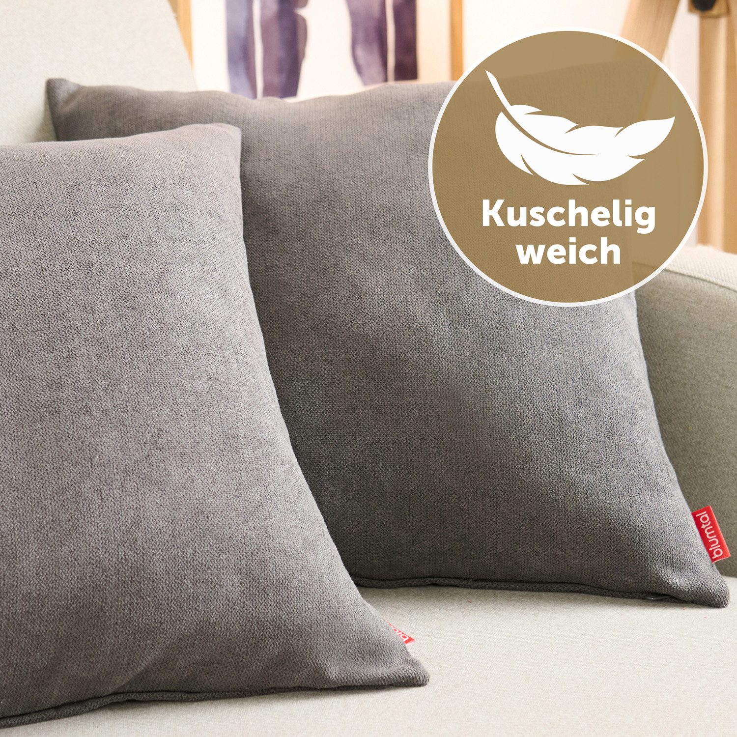 Blumtal Kissenbezug Chenille - Kuscheliges Zierkissen, günstig online kaufen