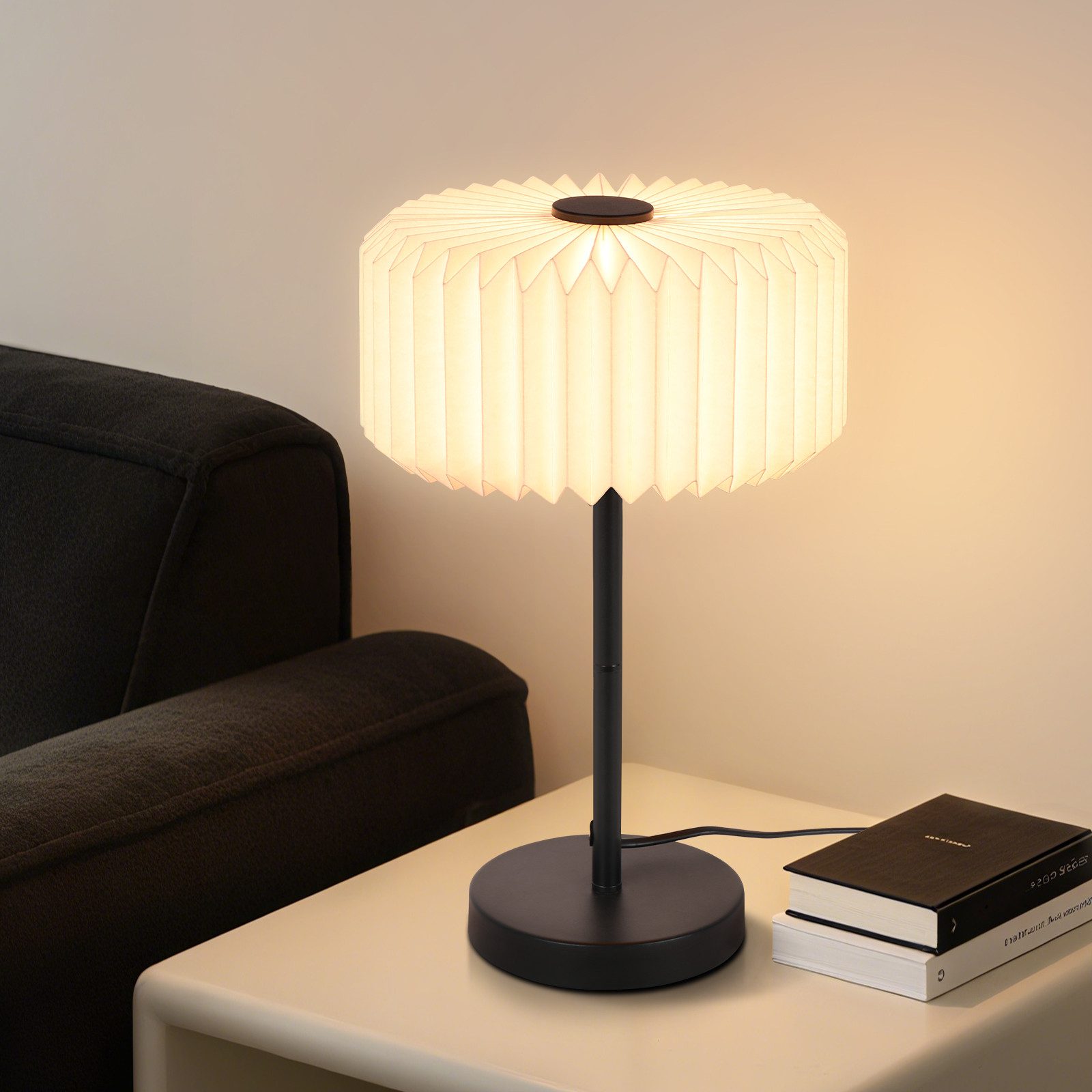 Nettlife Nachttischlampe Weiß Schlafzimmer Tischleuchte G9 günstig online kaufen