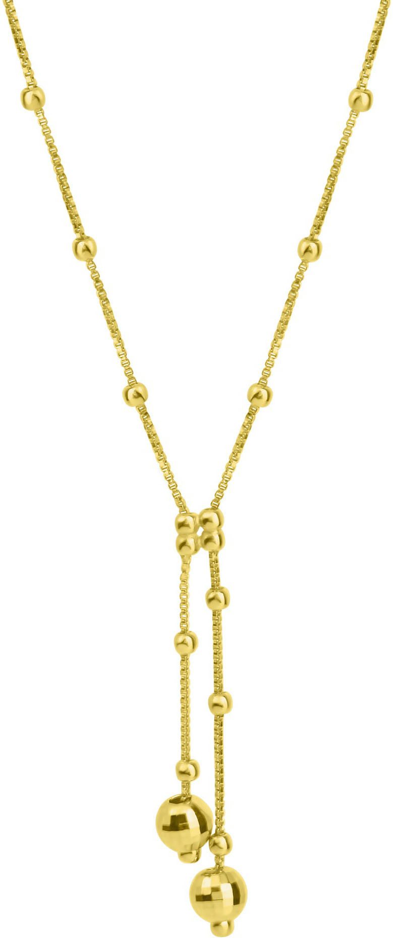 Kette mit Anhänger Schmuck Geschenk Silber 925 Halsschmuck Halskette Y-Kette mit Kugeln