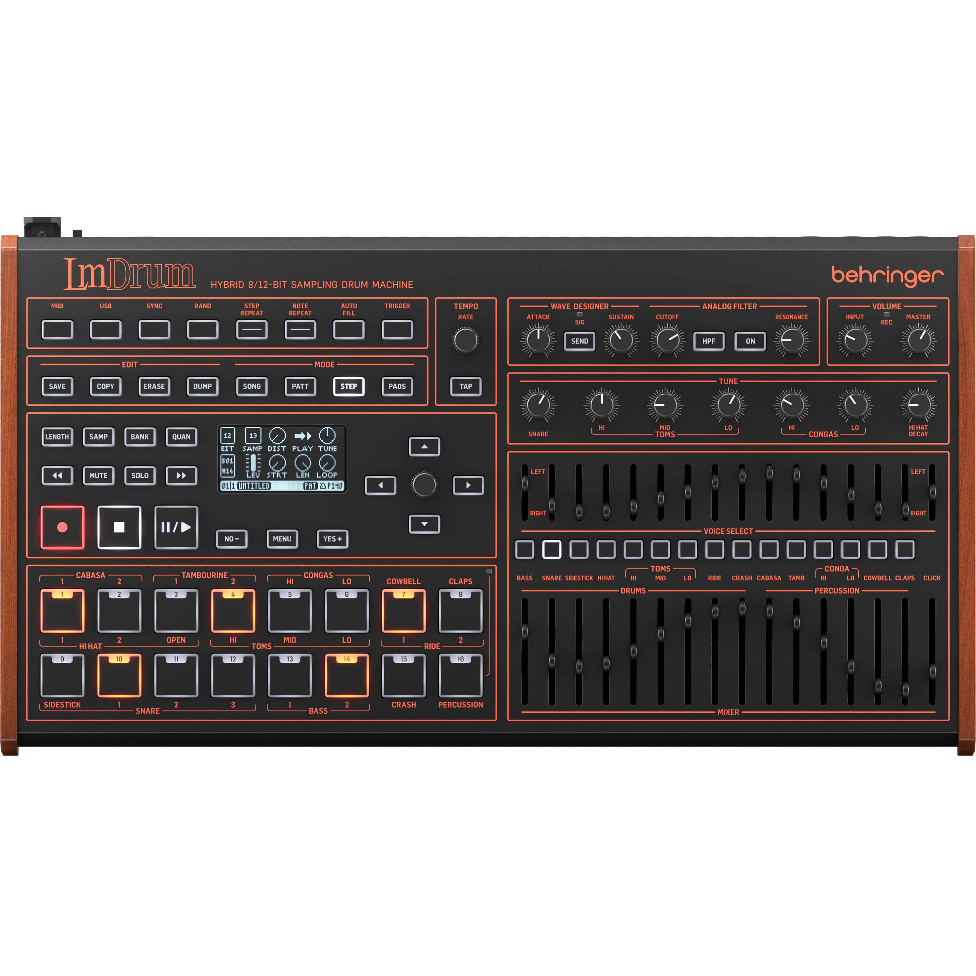 Behringer Synthesizer (Groove-Tools, Drumcomputer), LM Drum - Drum Machine