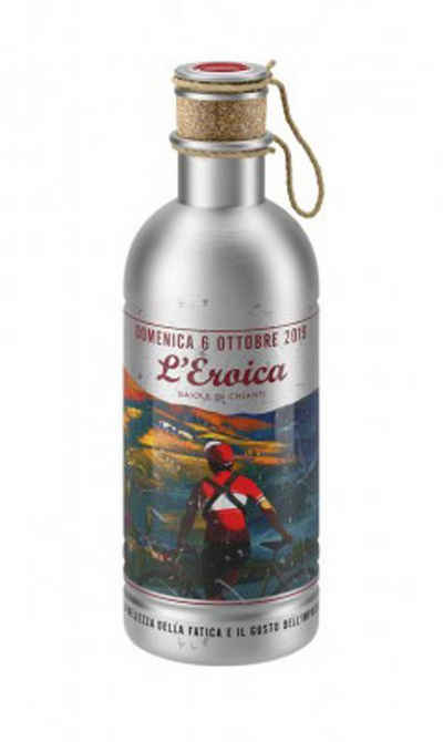 Elite Trinkflasche Trinkflasche Elite L'Eroica 600ml, Aluminium, 6