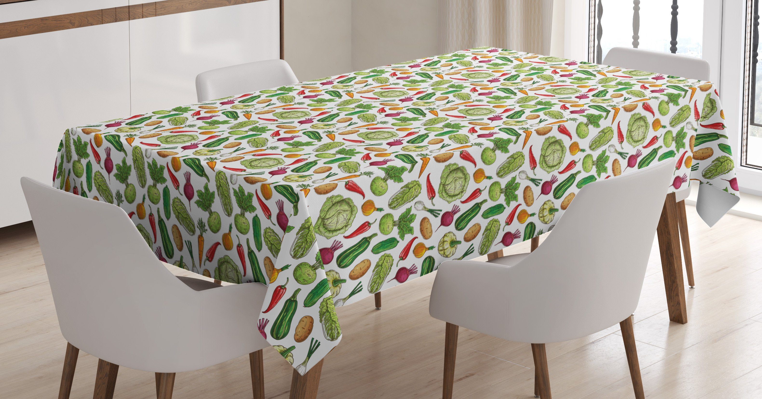 Abakuhaus Tischdecke Farbfest den Farbige Außen Detaillierte Für geeignet Foods Gemüse Klare Waschbar Bereich Farben