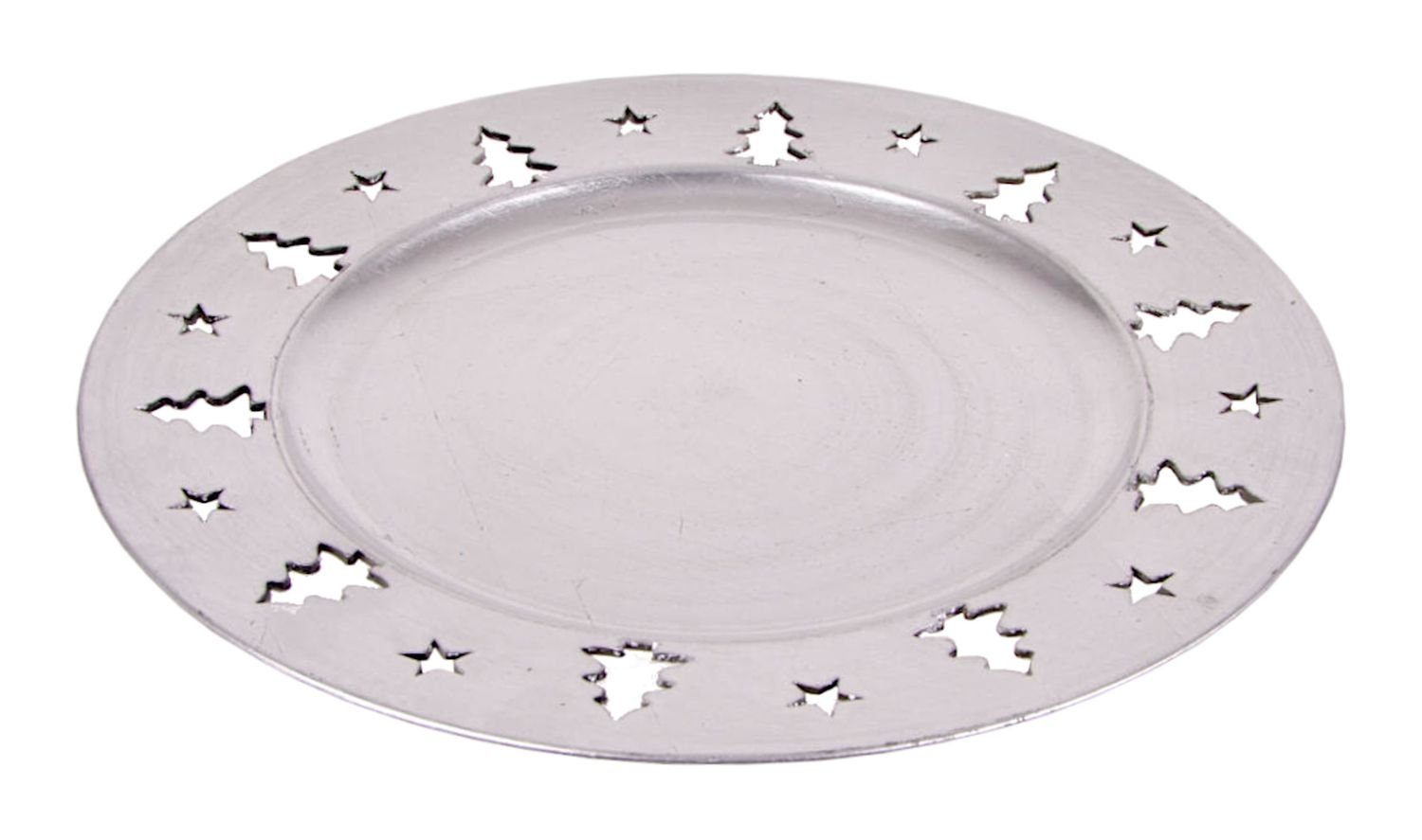 BURI Dekoteller Weihnachtsteller 33cm Plätzchenteller Adventsdeko Nikolausteller