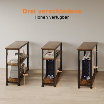 HOMALL Computertisch Eckschreibtisch Reversibel L Förmiger Schreibtisch mit Regal