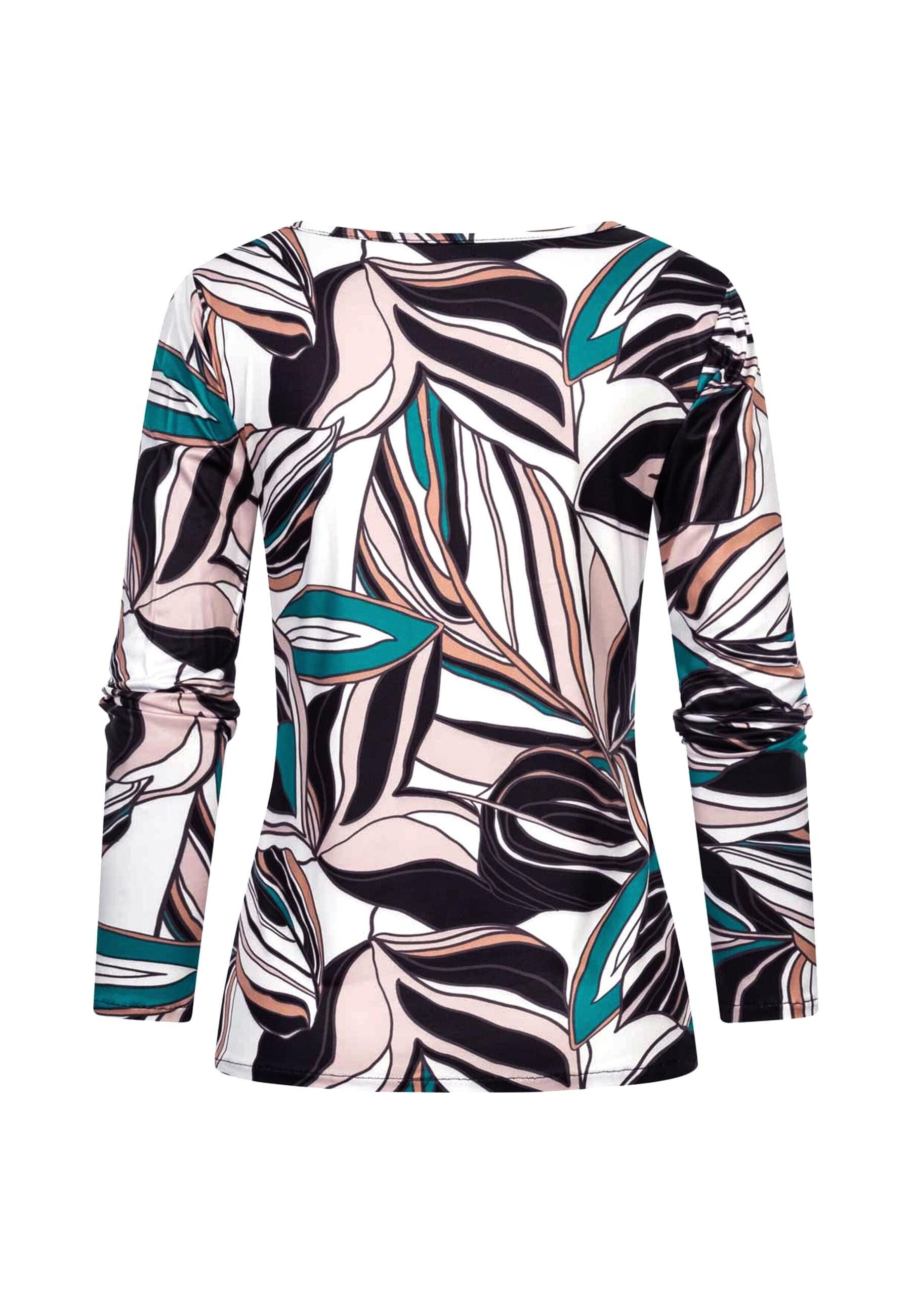 CLOUD 5IVE Longsleeve "CLOUD 5IVE Langarm Top mit Blätter Print" 1 Stk. tlg günstig online kaufen