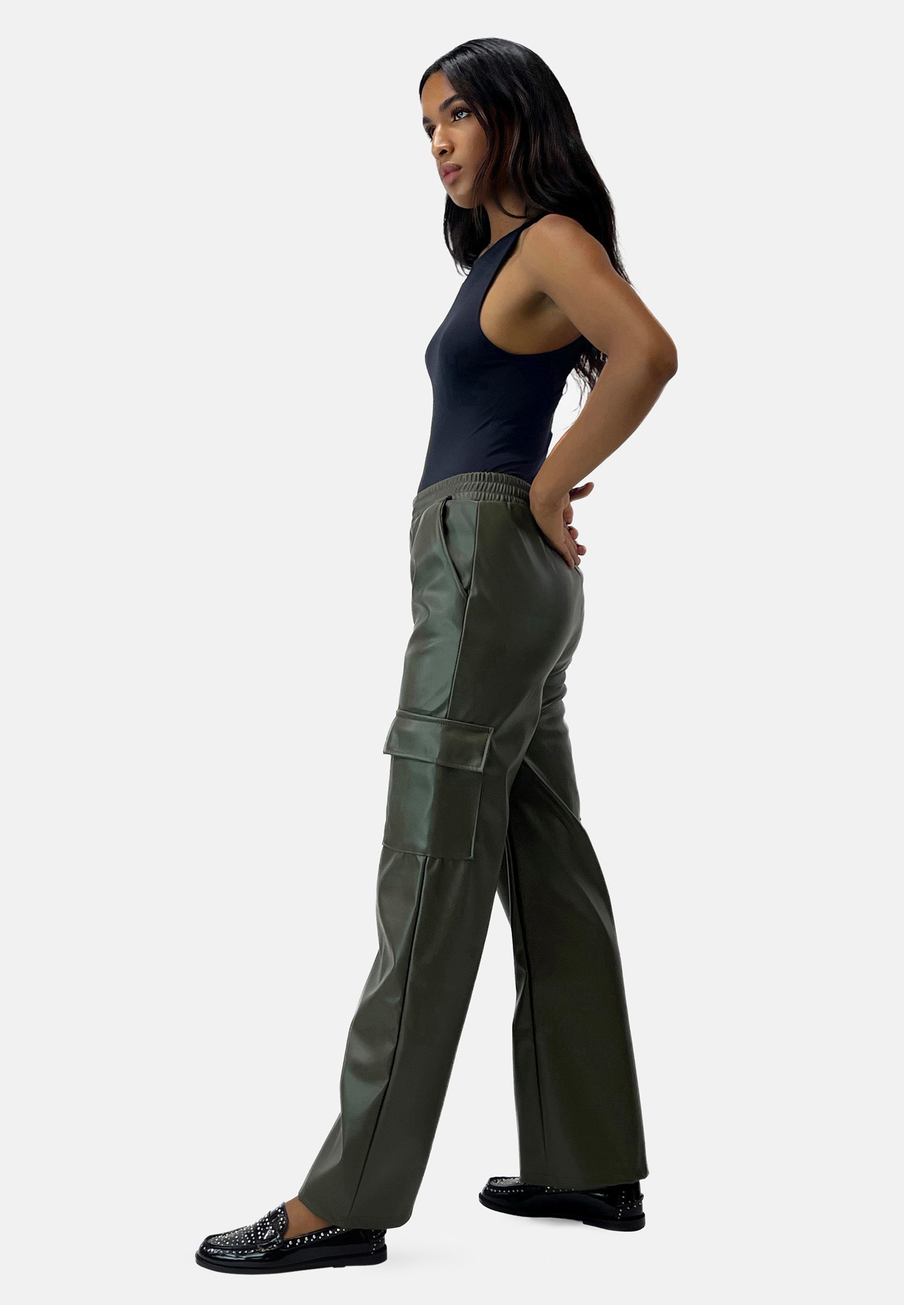 Elara Cargohose Elara Damen Cargo Leder günstig online kaufen