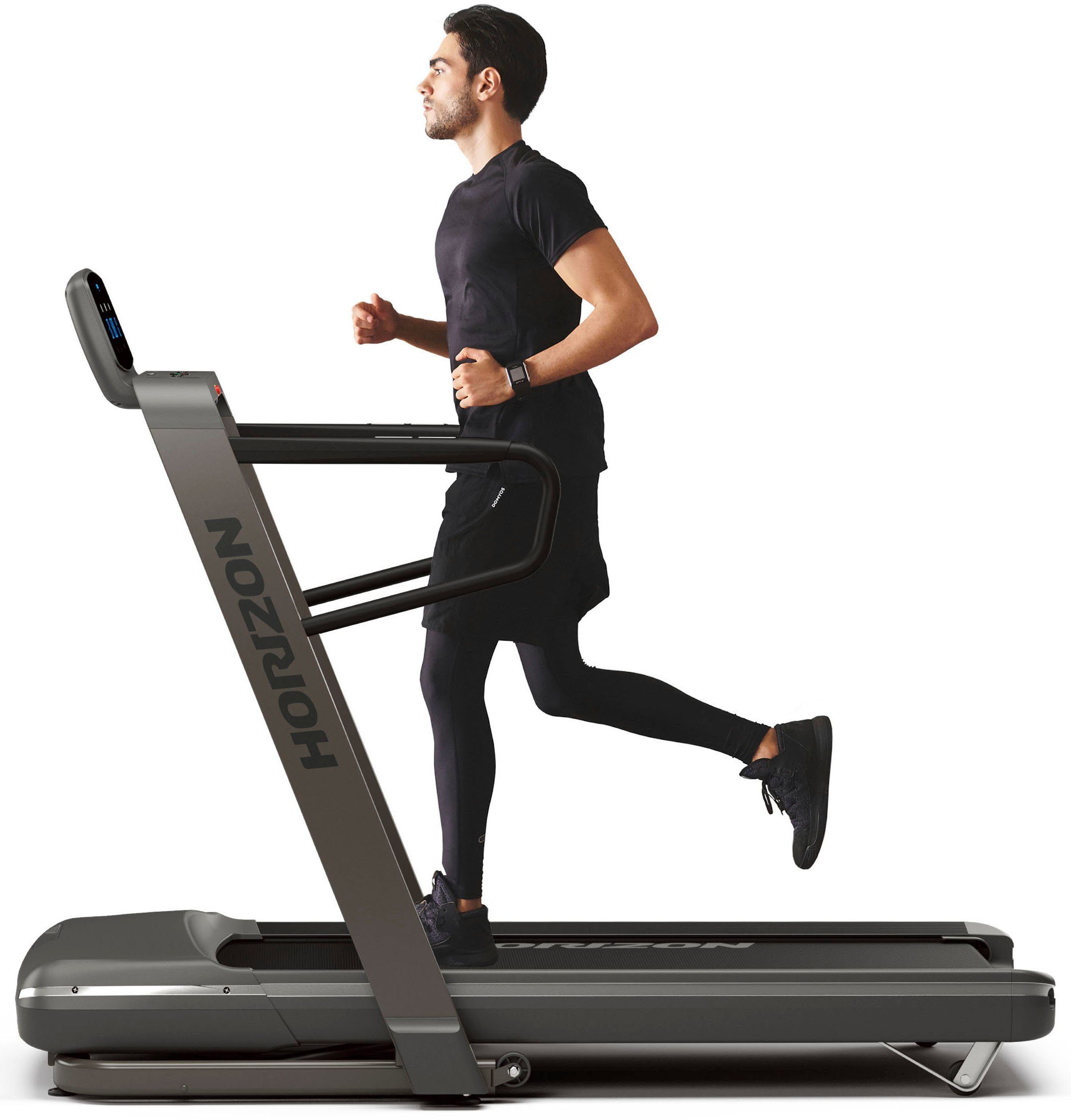 Horizon Fitness Laufband Omega Z Dark Edition (mit Bluetooth-/App-Funktion), bis max. 20 km/h, klappbar, mit Steigung, 159 kg max. Benutzergewicht