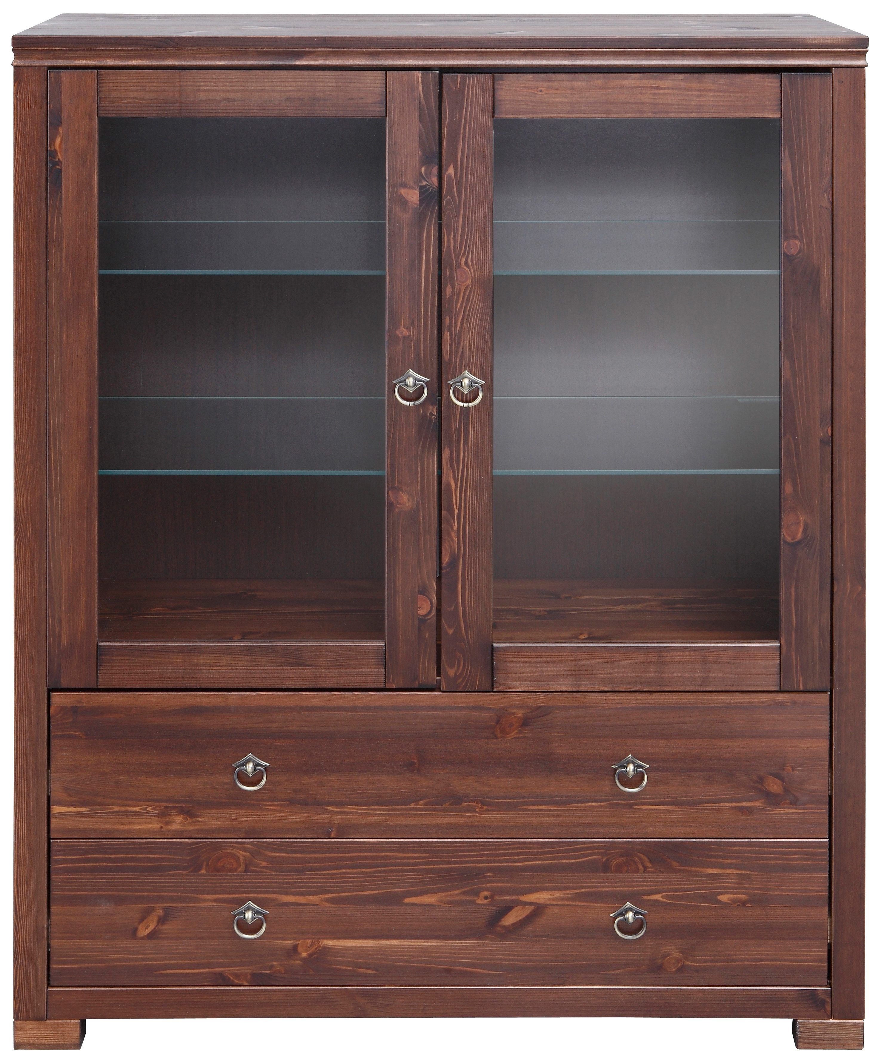 Home affaire Highboard Gotland, Vitrine, Breite 101 cm, Türen mit Glaseinsä günstig online kaufen