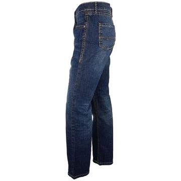 Pioneer Authentic Jeans Straight-Jeans Pioneer Damen Jeans SALLY Authentic Jeans washed Hose blau grobe Naht 42537