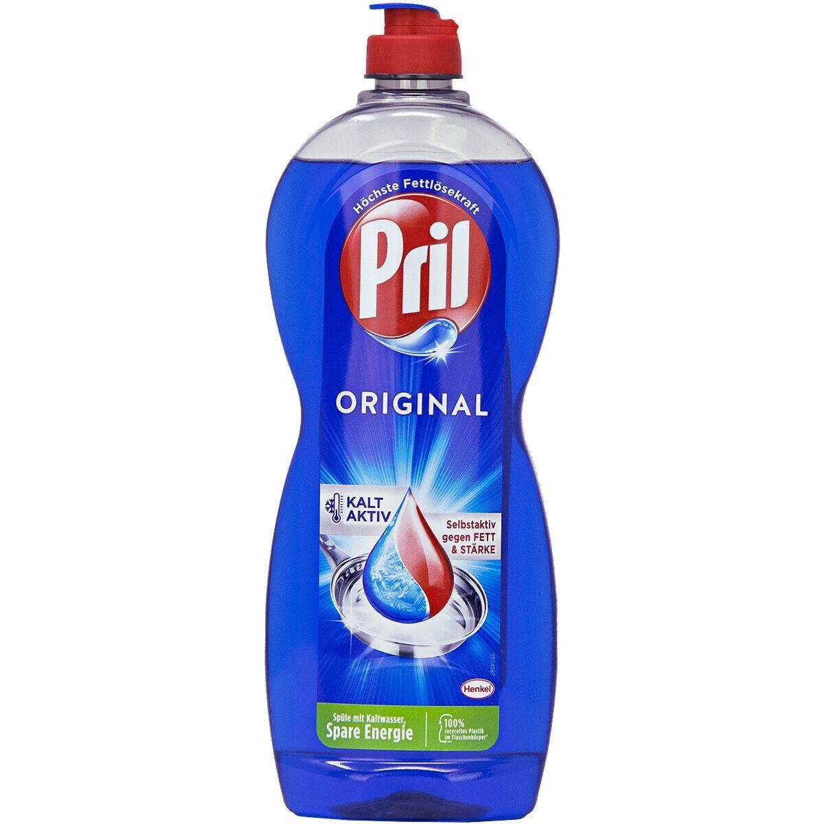 PRIL Original Geschirrspülmittel (675 ml, Fettlösekraft) höchste Kalt-Aktiv-Formel / mit