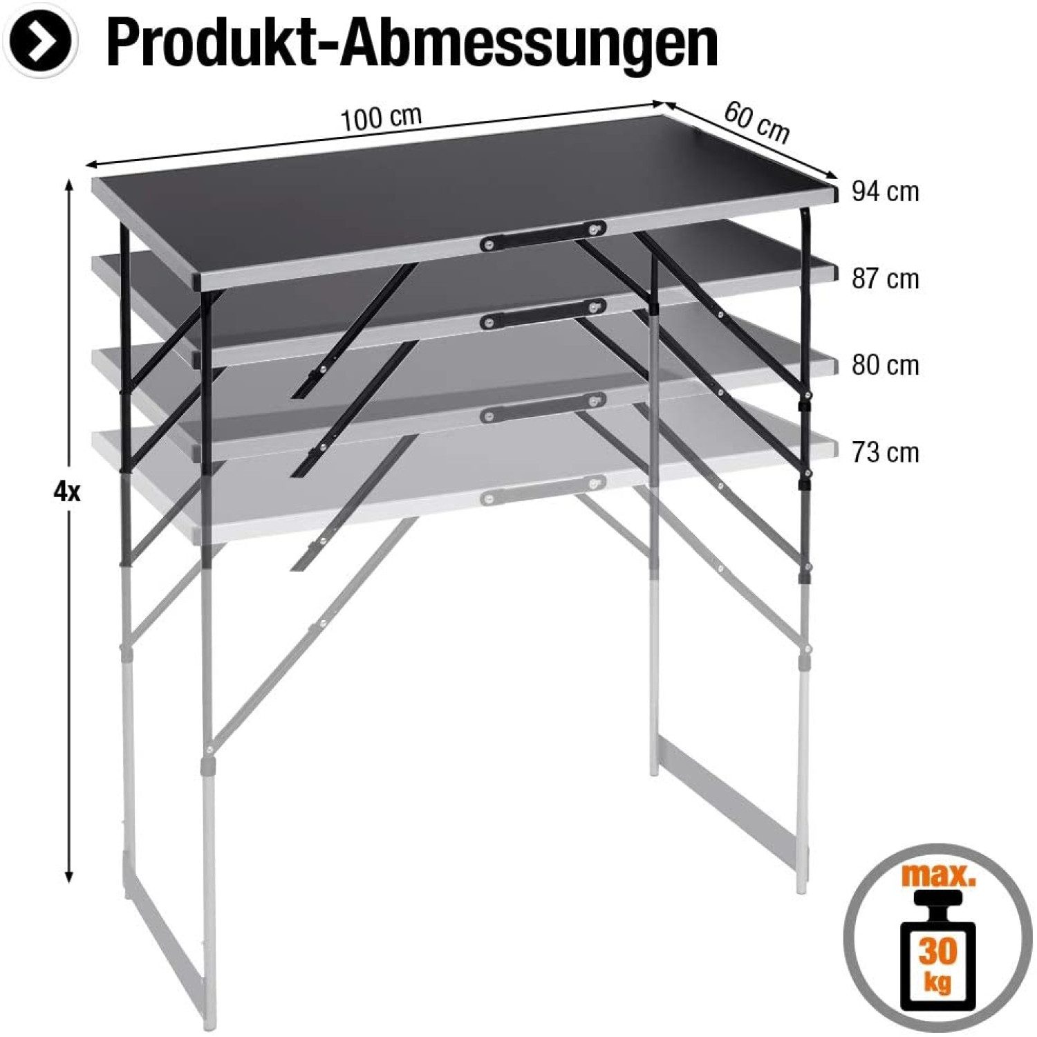 meister Tapeziertisch Meister Multifunktionstisch 3-teilig - 30 kg Tragkraf günstig online kaufen