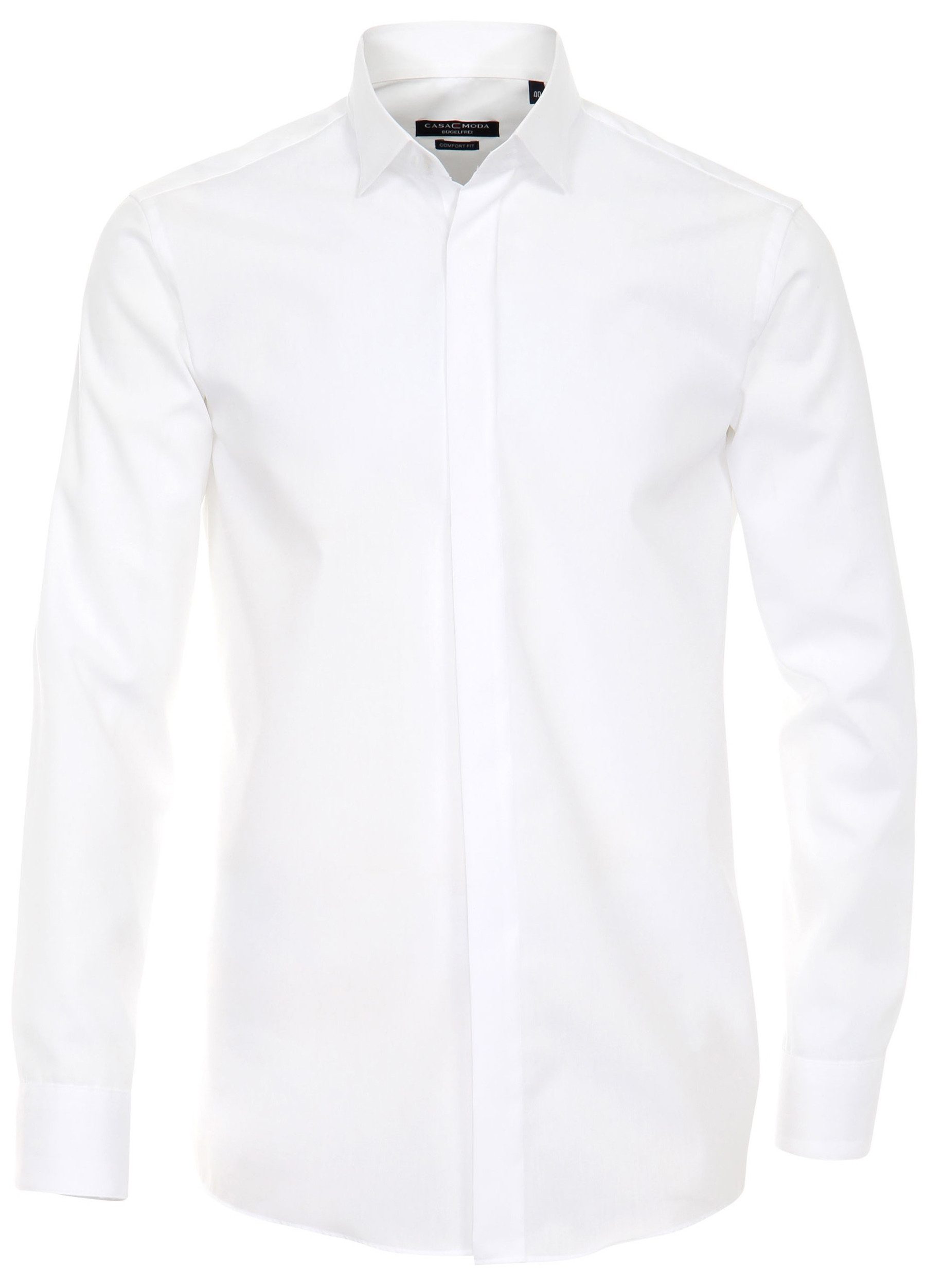 CASAMODA Smokinghemd Festliches Hochzeitshemd Herren Hemd Langarm Kläppchen günstig online kaufen