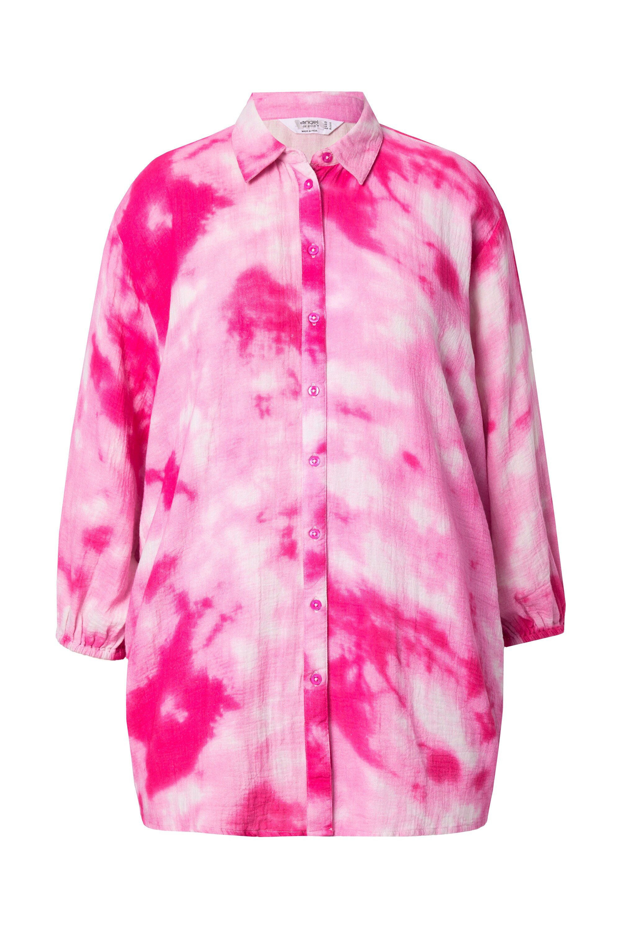 Angel of Style Hemdbluse Musselin-Hemdbluse Batikmuster günstig online kaufen