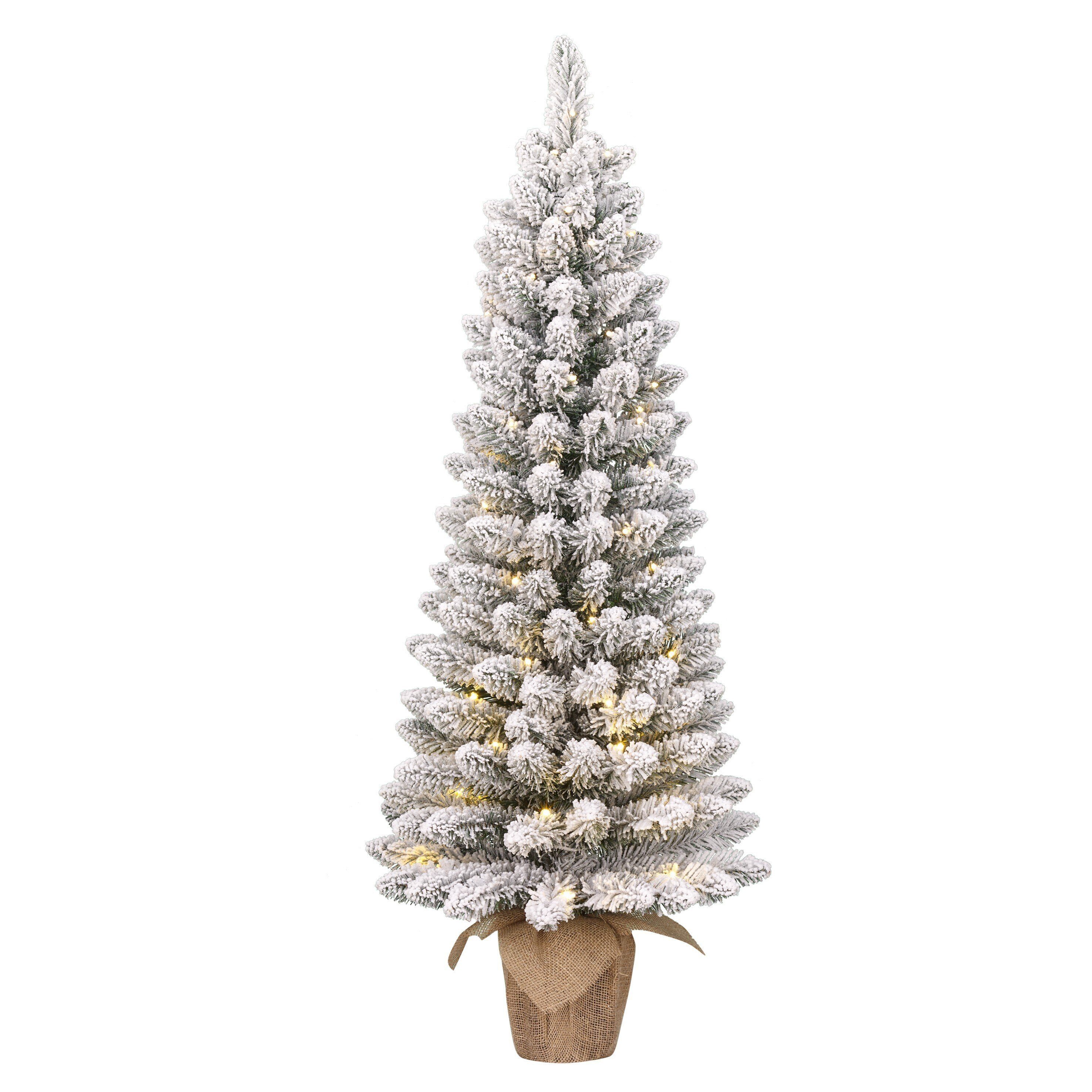 Black Box Trees Künstlicher Weihnachtsbaum Black Box Trees Gerlos Weihnachtsbaum mit Burlap gruen frosted 40L TIP