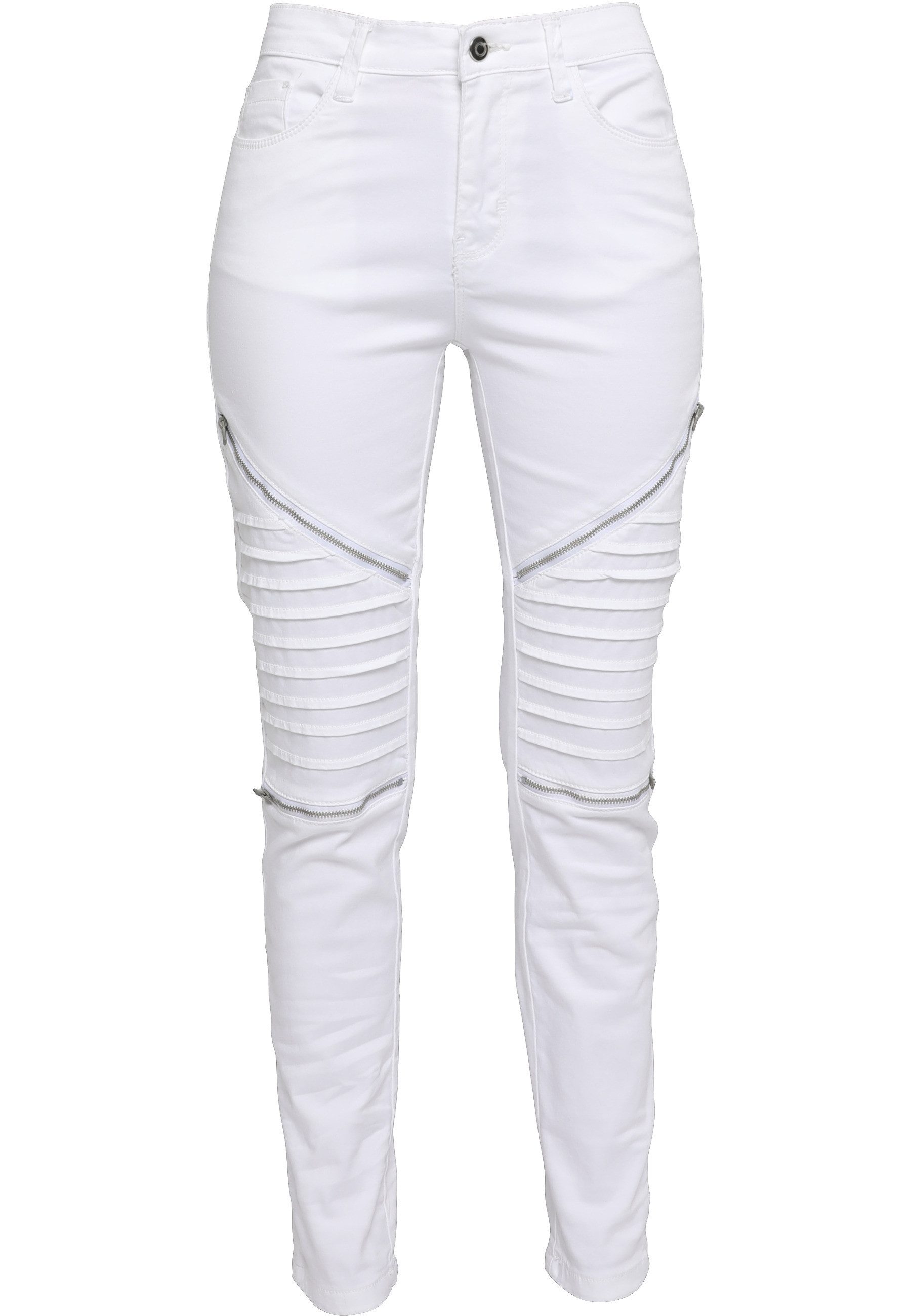 URBAN CLASSICS Bequeme Jeans Urban Classics Damen Ladies Stretch Biker Pants (1-tlg)
