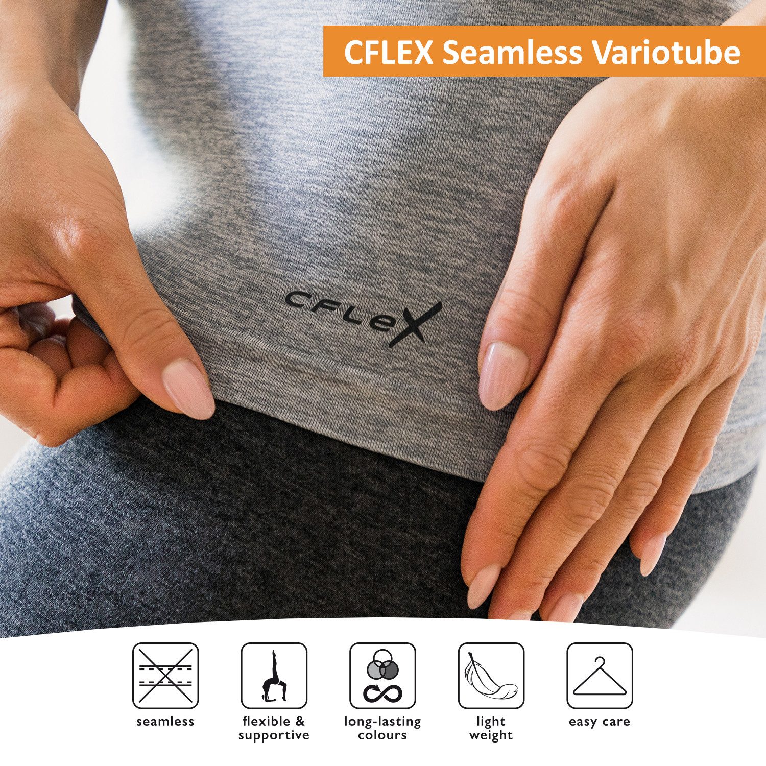 CFLEX Bandeautop Variotube Damen Seamless Nierenwärmer - Top Rock Tube günstig online kaufen