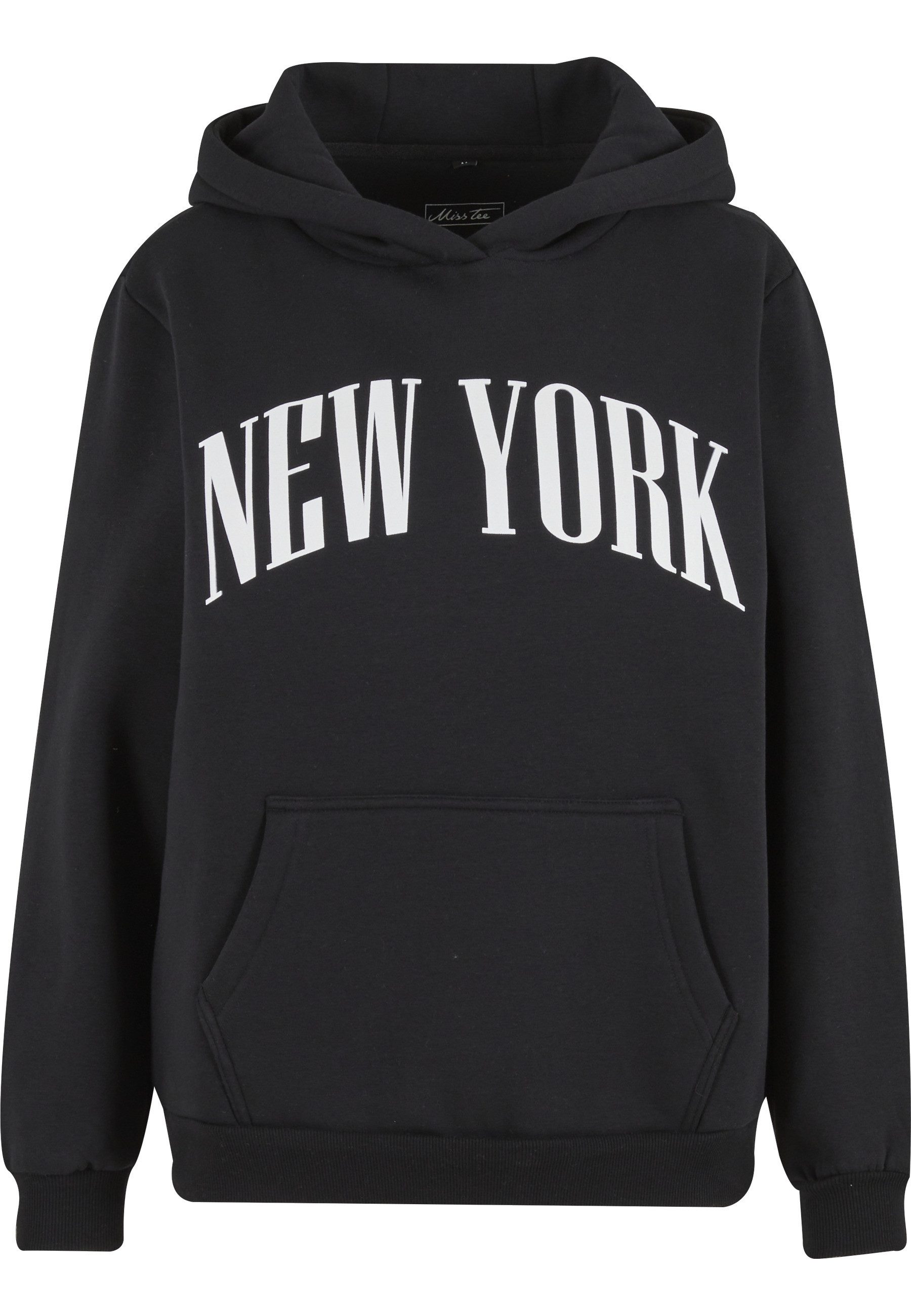 Miss Tee Kapuzensweatshirt Miss Tee New York Ladies Fluffy Hoody günstig online kaufen