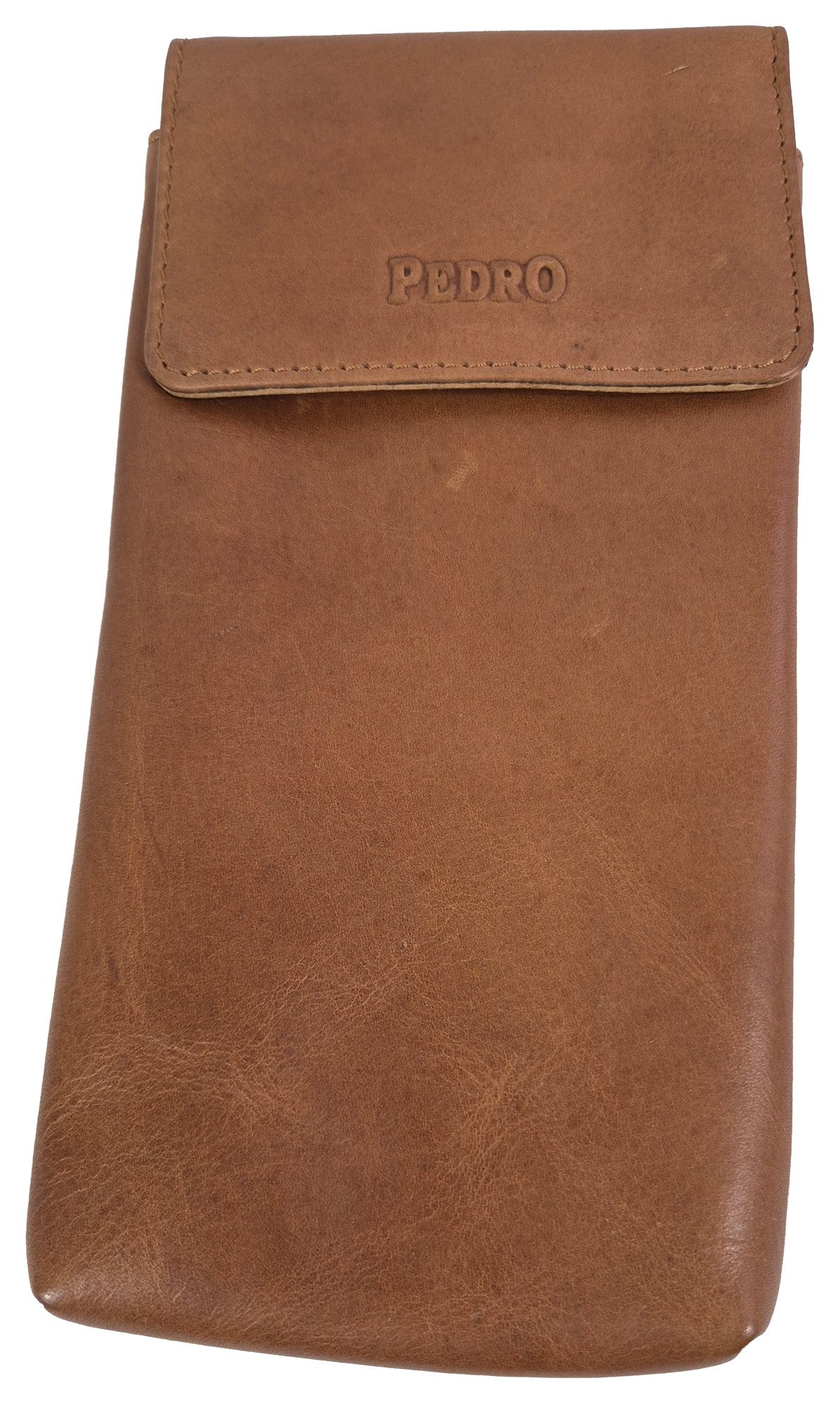 Handytasche Echt Leder Handy Smartphone Gürteltasche Ultra Hellbraun