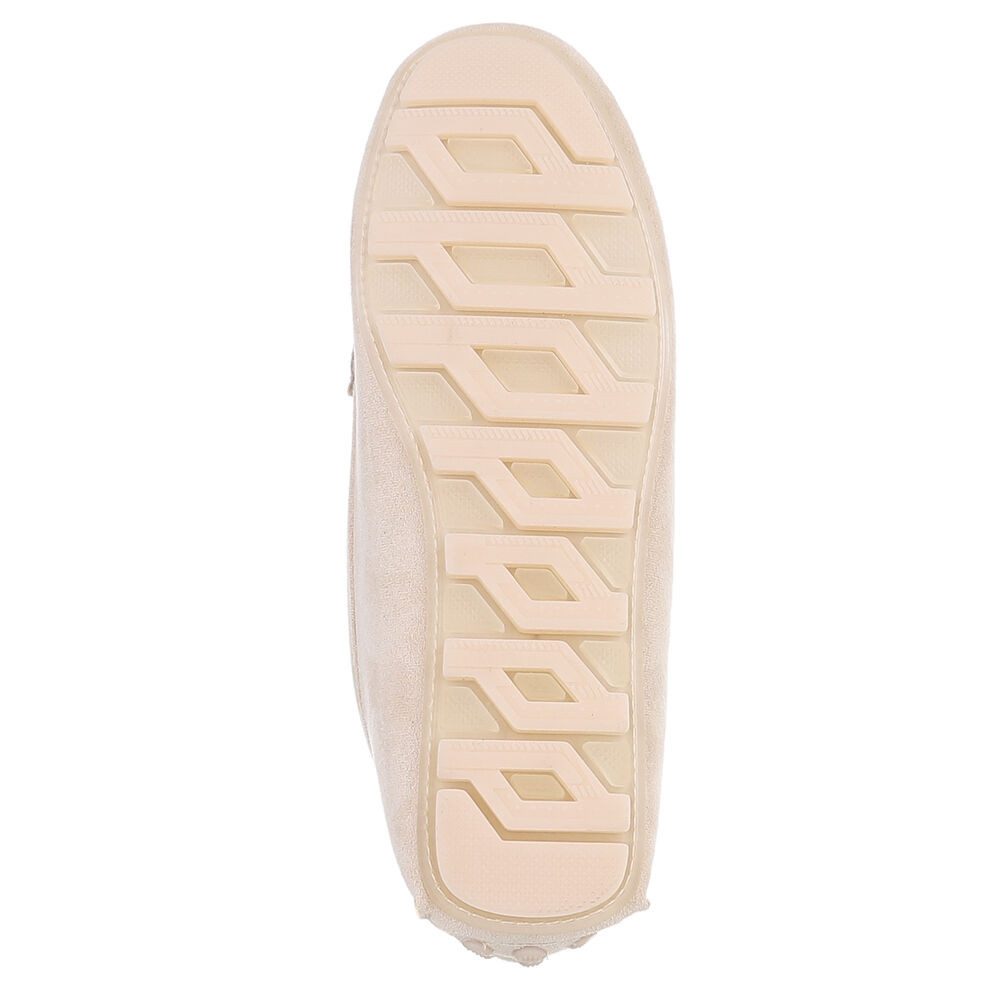 Ital-Design Eleganter Mokassin für Damen mit Verschluss-Details Slipper (91260991) Flach Mokassins in Beige