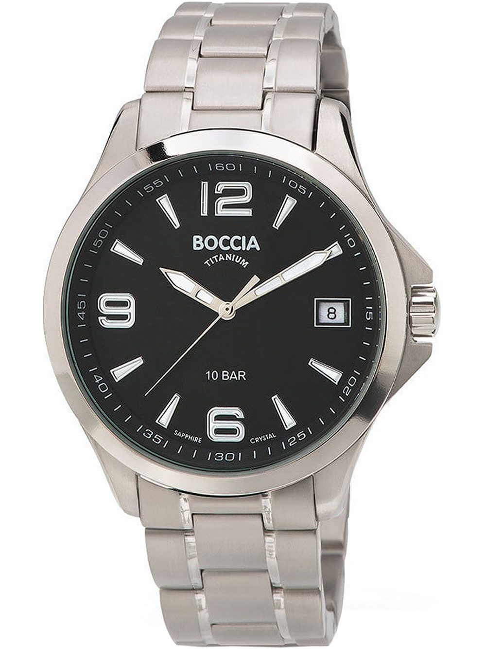 Boccia Quarzuhr Boccia 3591-02 Herrenuhr Titanium 41mm 10ATM Boccia 3591-02 Herrenuhr Titanium 41mm 10ATM