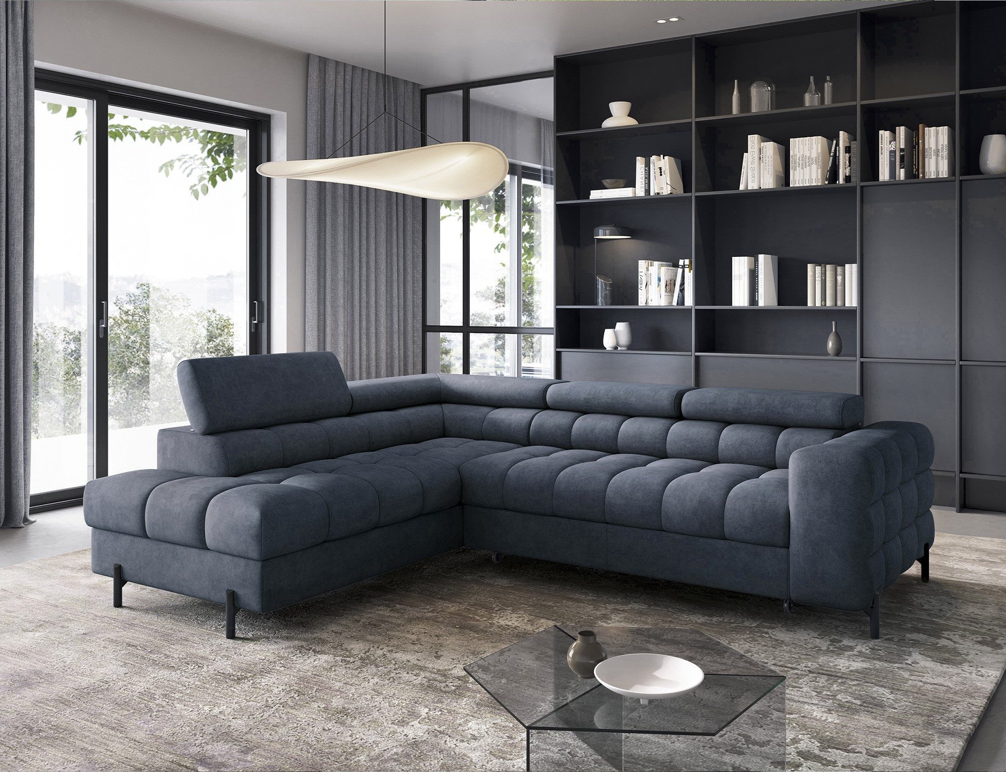 MOEBLO Ecksofa Ferrucio, modernes Schlafsofa mit günstig online kaufen