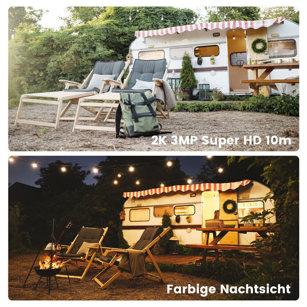 Topcony Überwachungskamera 4G LTE Überwachungskamera Aussen mit SIM Karte (Campingbus, Farm, Außenbereich, Wald, Aussen, Straße, 2-tlg., Menschenerkennung Autom – Bild 5 von 5