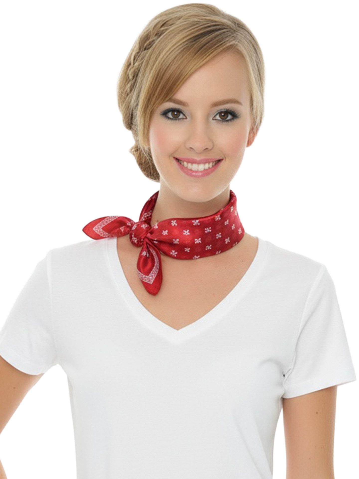 Moschen-Bayern Nickituch Halstuch 100% Seide Damen Herren Nickituch Seidentuch Seidenhalstuch