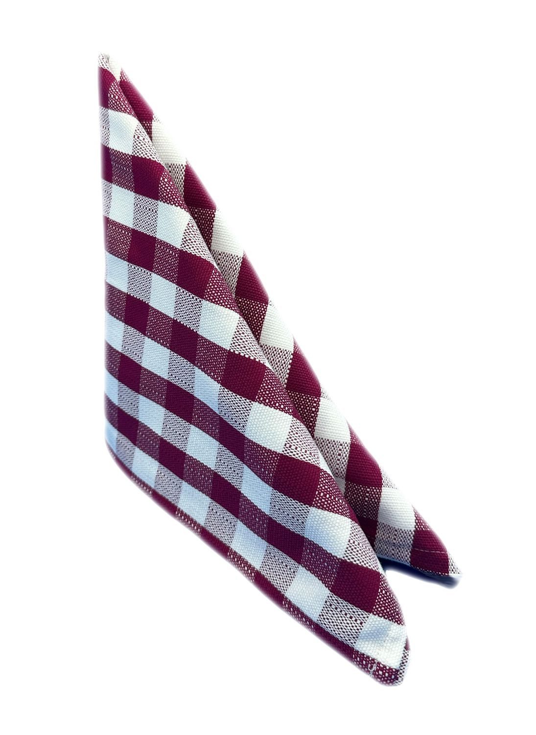 texpot Tischdecke Tischwäsche 2 cm Karo Farbe rubin 100% Baumwolle (12-tlg) günstig online kaufen