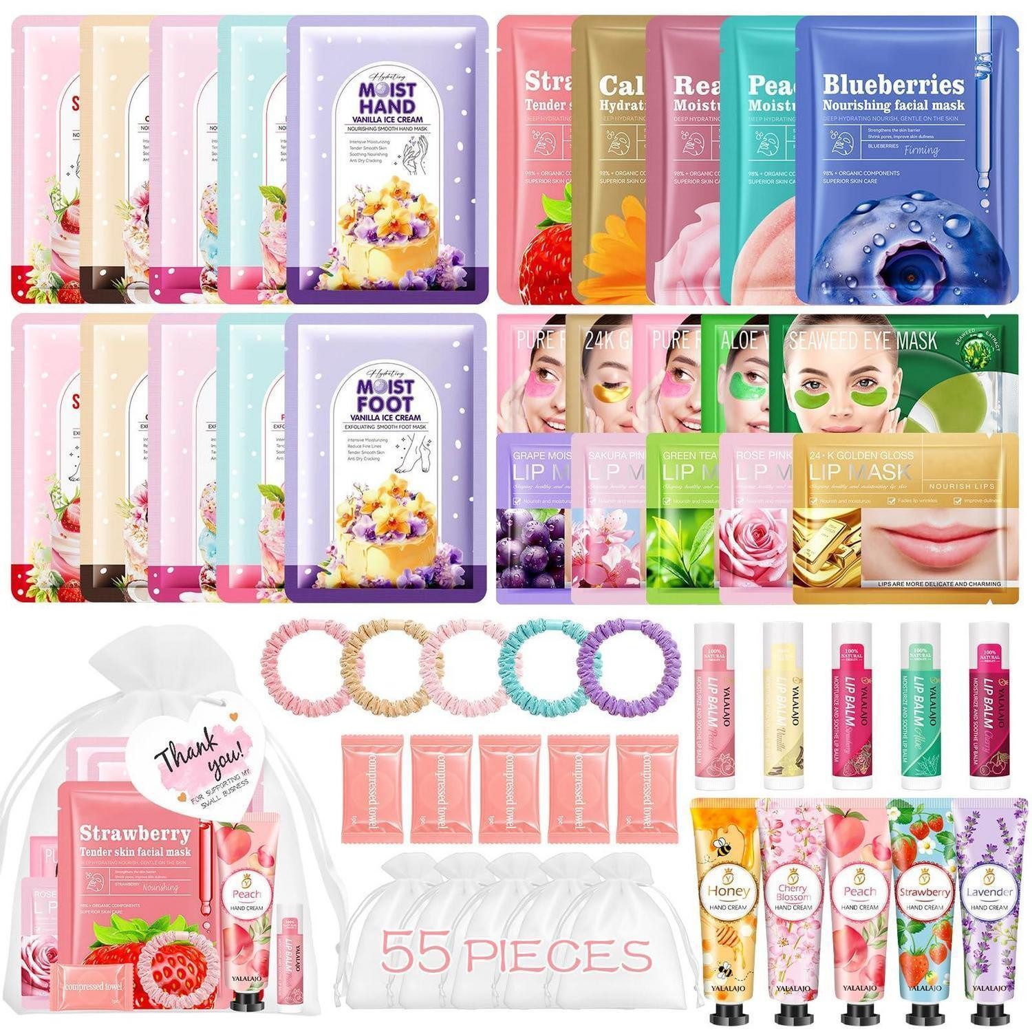 LuxusKollektion Pflege-Geschenkset Hautpflege-Geschenkset 55-teilig Spa Party