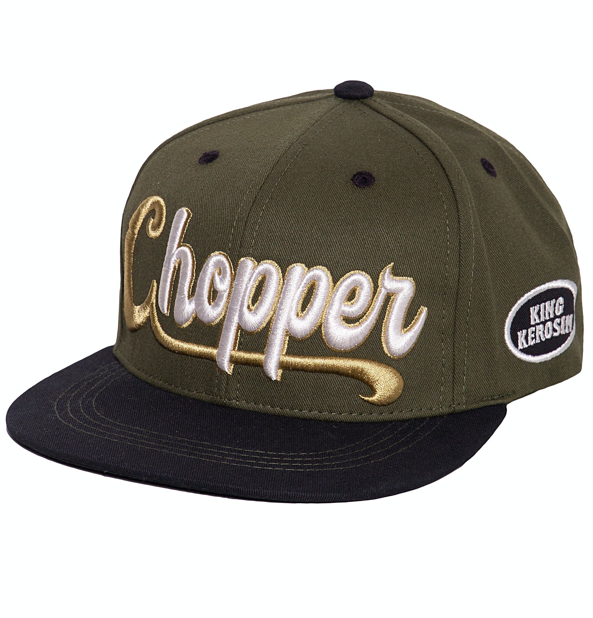 KingKerosin Snapback Cap Chopper 3D (1-St) mit cooler 3D-Stickerei