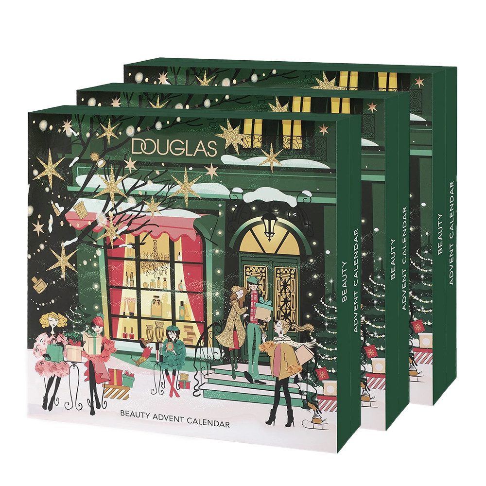 Douglas Adventskalender Douglas Beauty Adventskalender 2025 Dreierpack (72-tlg), 3er-Set des limitierten Douglas Adventskalenders mit 24 Überraschungen