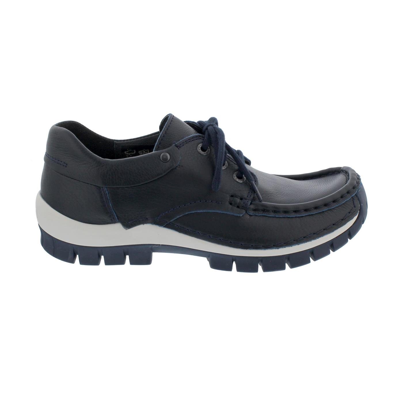 Nappa FLY Blue, Leather, WINTER 0472624-800 Schnürschuh WOLKY Halbschuh,