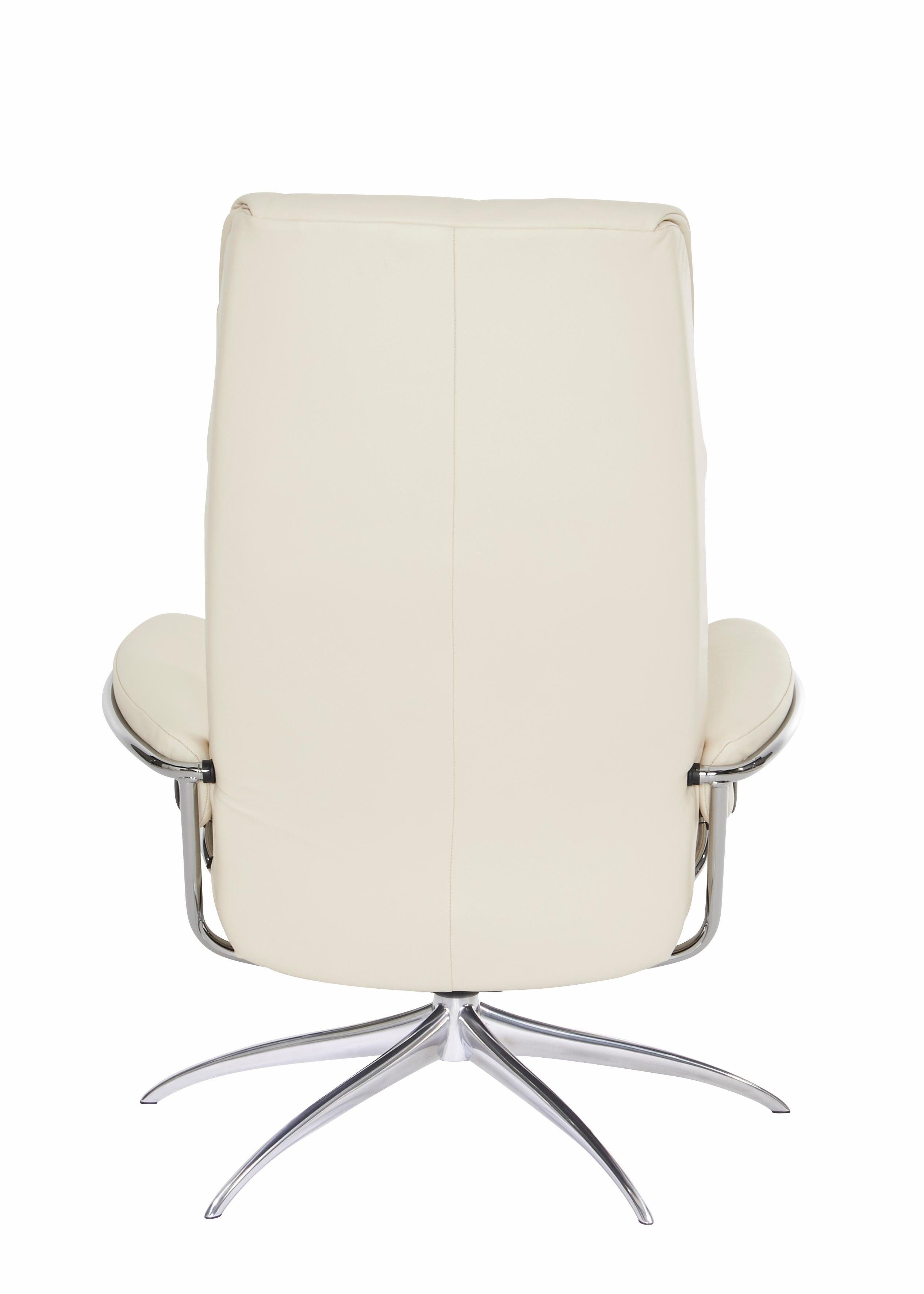 Stressless® Relaxsessel London (Set, Relaxsessel mit Hocker), mit Hocker, High Back, mit Star Base, Gestell Chrom