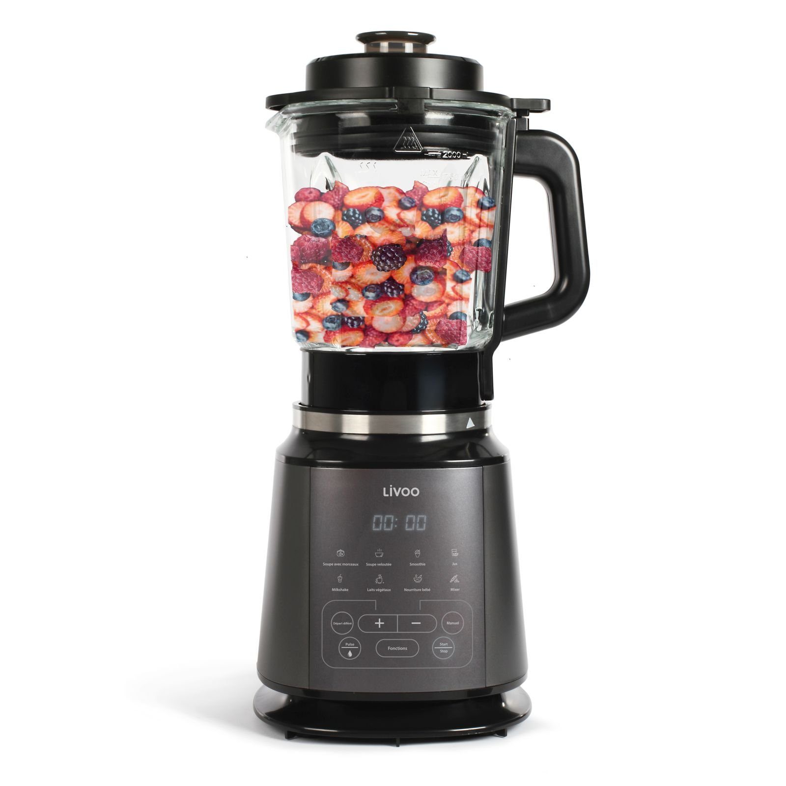 LIVOO Standmixer LIVOO Kochmixgerät Smoothies Säfte Suppen Küchengerät 800 Watt 2