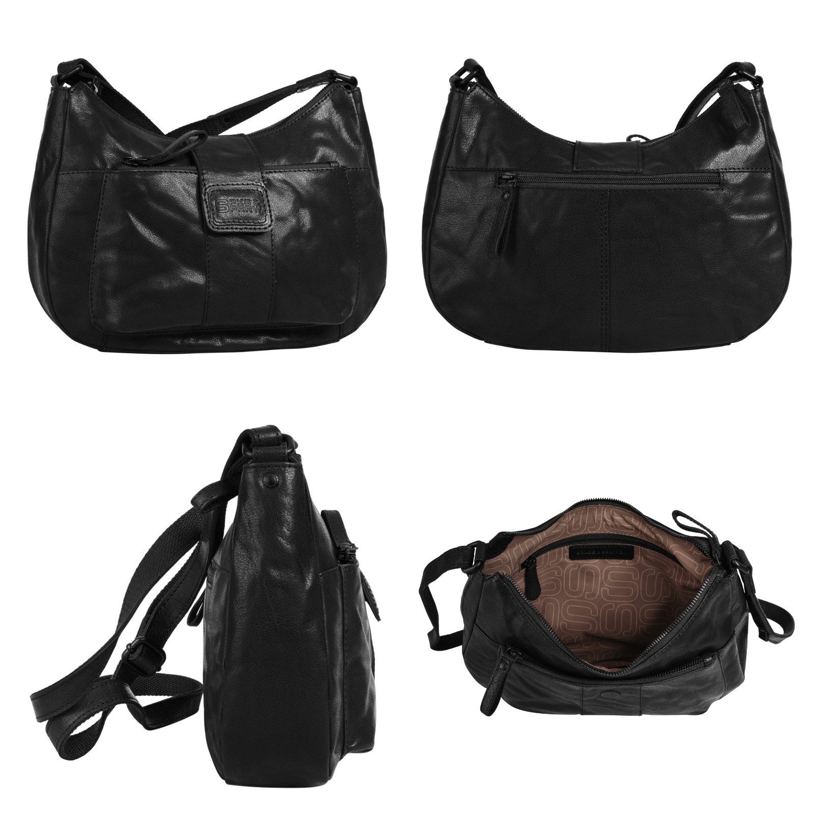 Spikes & Sparrow Umhängetasche, echt Leder günstig online kaufen