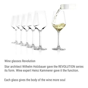 ich-zapfe Glas Weinglas 6er-Set REVOLUTION, 365 ml