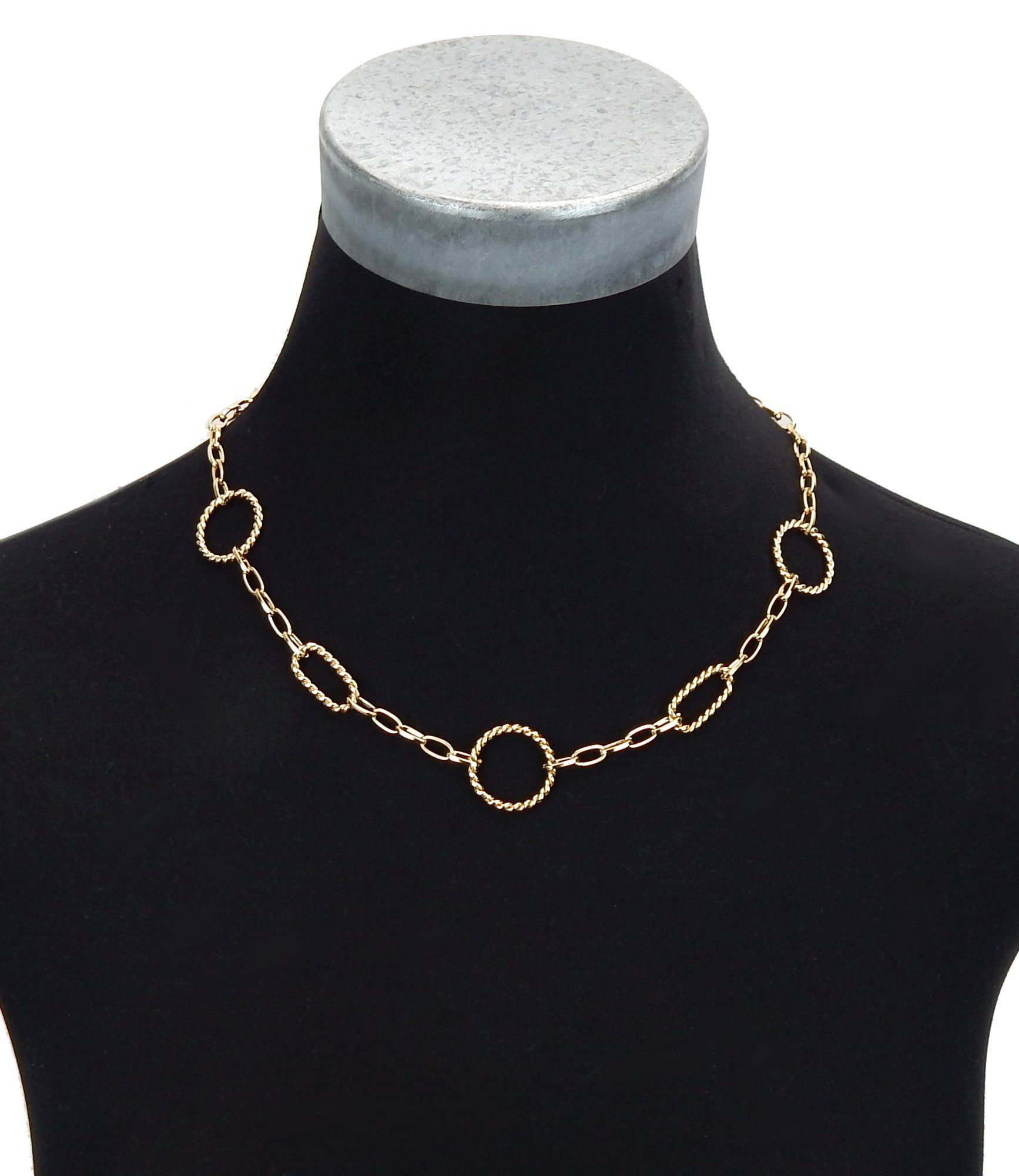 Ella Jonte Gliederkette, Halskette gold Ringe günstig online kaufen