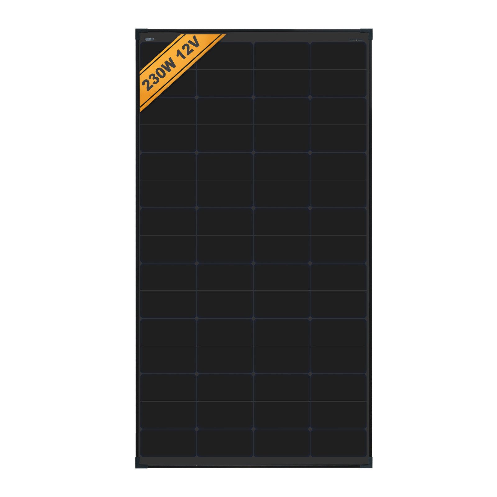 enjoy solar Solarmodul HPBC-Technologie Mono Solarpanel FULL BLACK 100W-230W 12V, Monokristallin, HPBC-Technologie, bis zu 26 % Wirkungsgrad, 100 % aktive Zellfläche