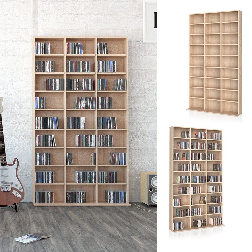 Vicco CD-Regal Jukebox, Sonoma, 102 x 178 cm günstig online kaufen