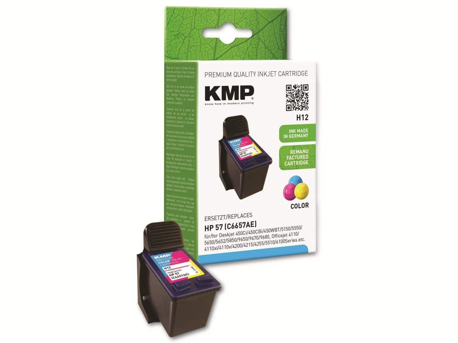 KMP KMP Tintenpatrone kompatibel 57 (C6657AE) Tintenpatrone für HP