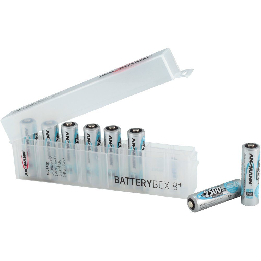 ANSMANN® Ansmann Foto CR Plus 8x (AA), 8 (L Batterie 123 (AAA), Mignon Micro Batteriebox